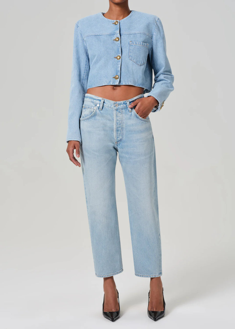 Citizens if Humanity Priah Cropped Denim Jacket | Shop Eleanor