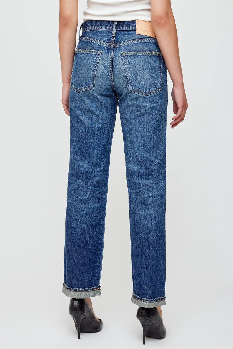 Moussy Vintage Pierson Straight Jeans Back | Shop Eleanor