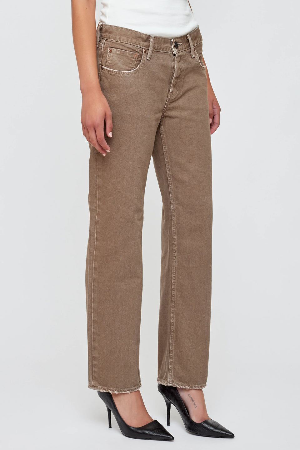 Moussy Vintage Leonia Straight Leg Low Rise Jeans | Shop Eleanor