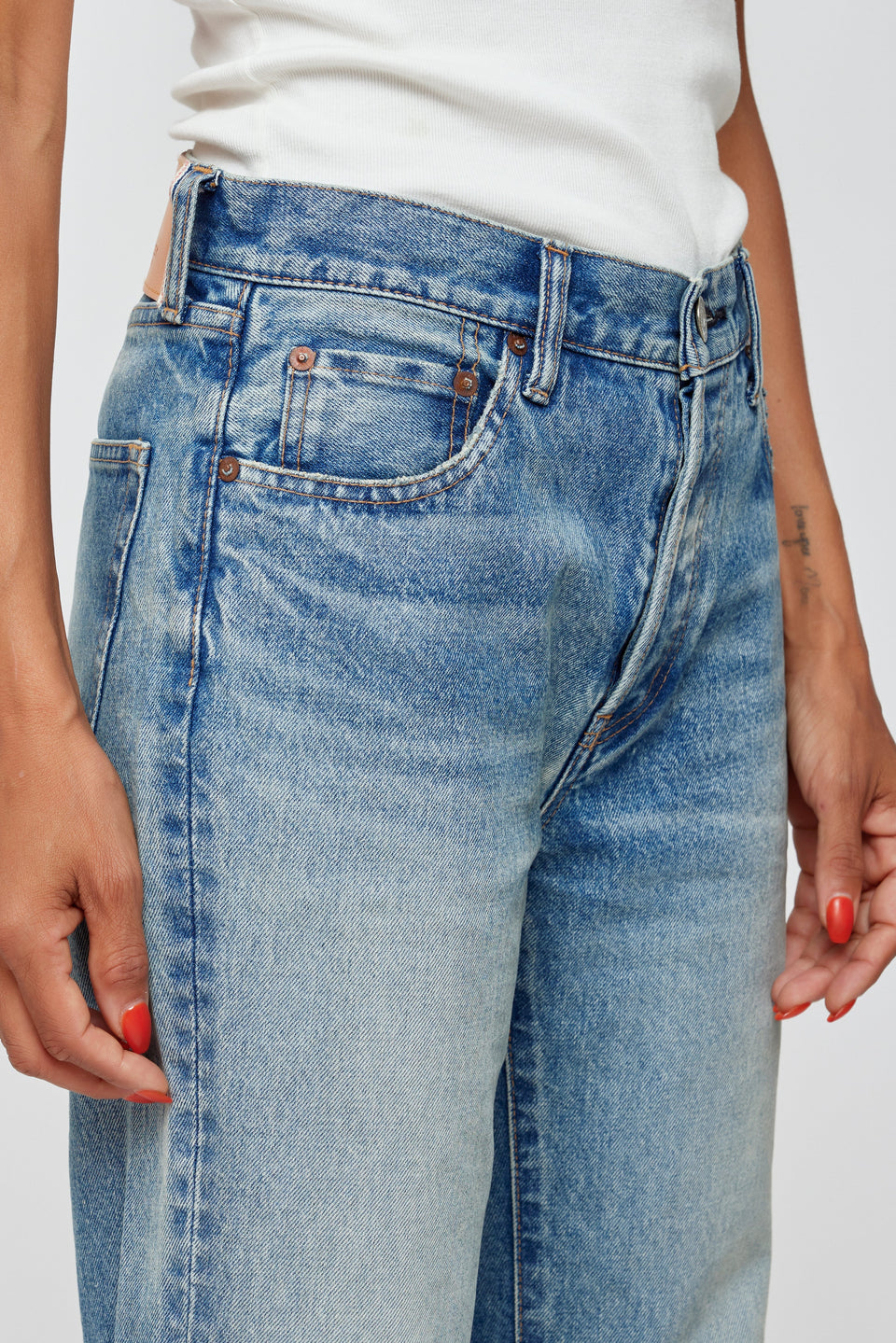 Moussy Vintage Light Blue Parkchester Straight Leg Denim Jean | Shop Eleanor