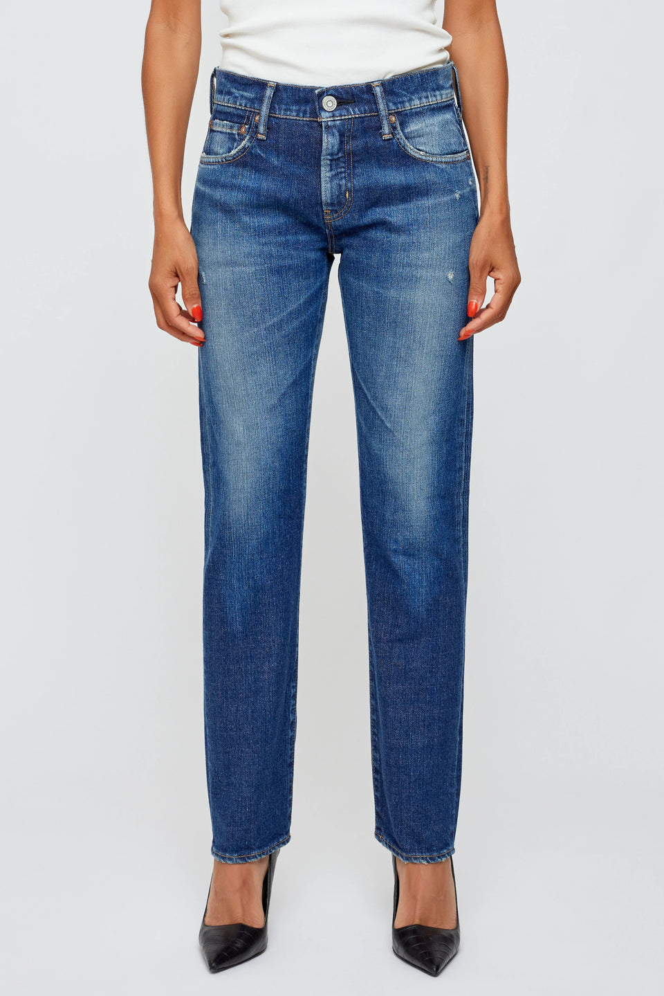 Moussy Vintage Moonachie Slim Straight Jeans | Shop Eleanor