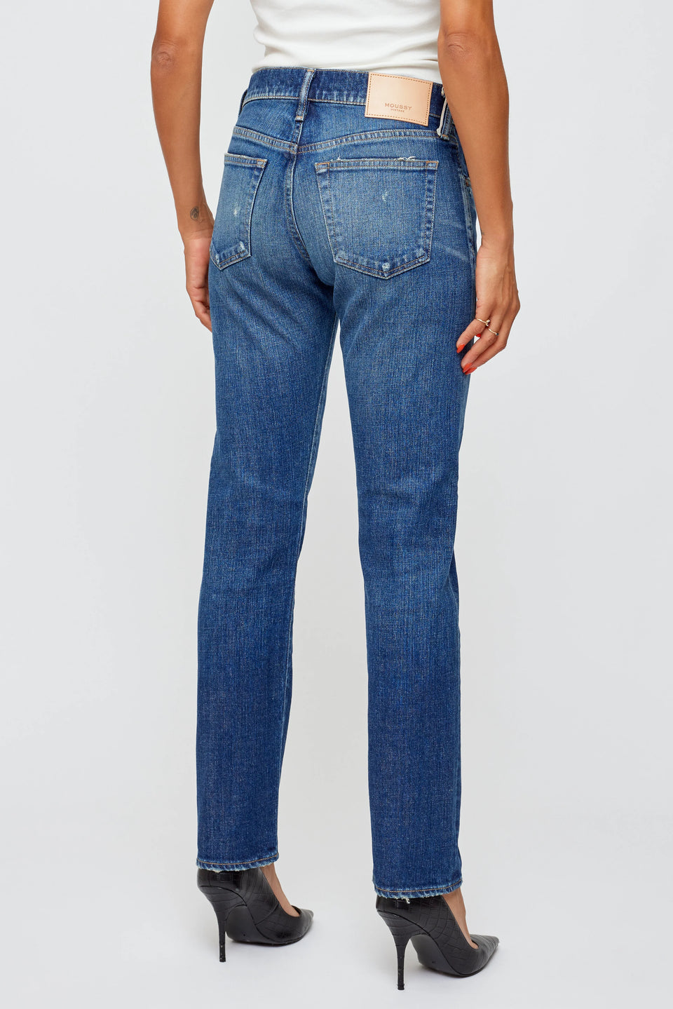 Moussy Vintage Moonachie Slim Straight Stretch Jeans | Shop Eleanor