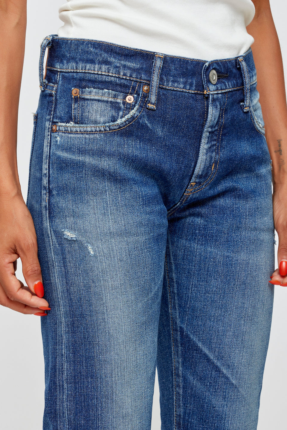 Moussy Vintage Moonachie Slim Straight Mid-rise Jeans | Shop Eleanor