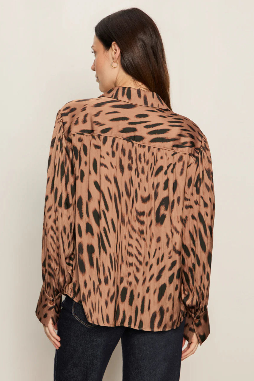 The Sanctuary Rebel Button Front Top in Cheetah | Shop Eleanor - Women's Casual Clothing Boutique in Denver