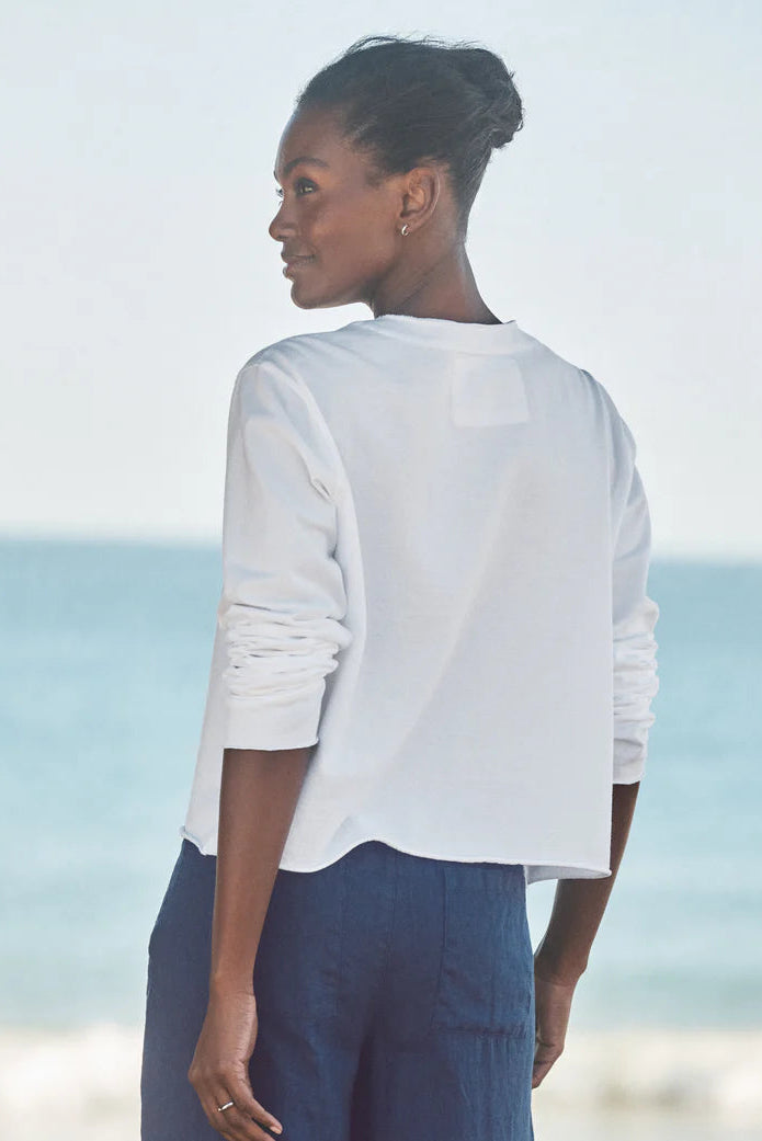 Frank and Eileen Jackie Cardigan in White | Shop Eleanor
