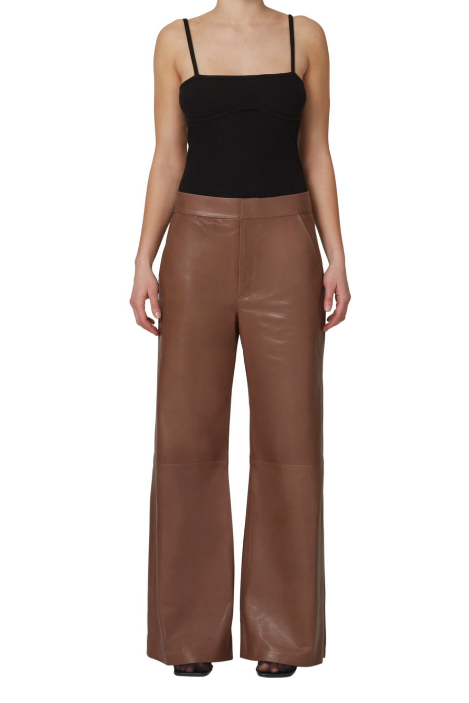 Beverly Slouch Leather Trouser