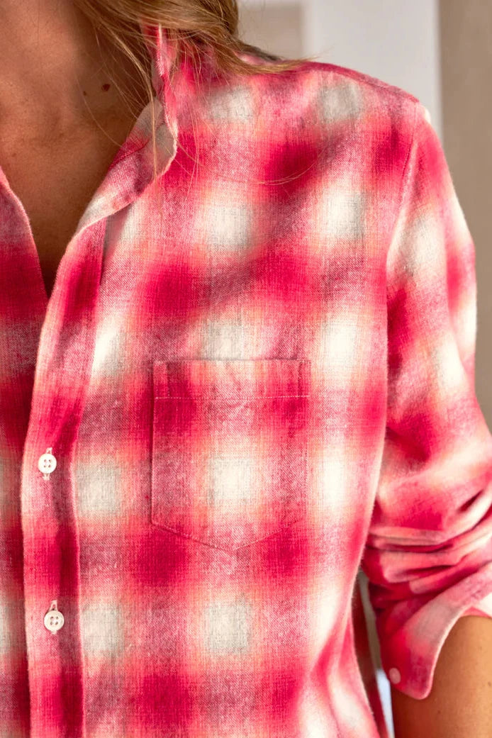 Barry Tailored Button-Up in Pink/laid | Shop Eleanor 