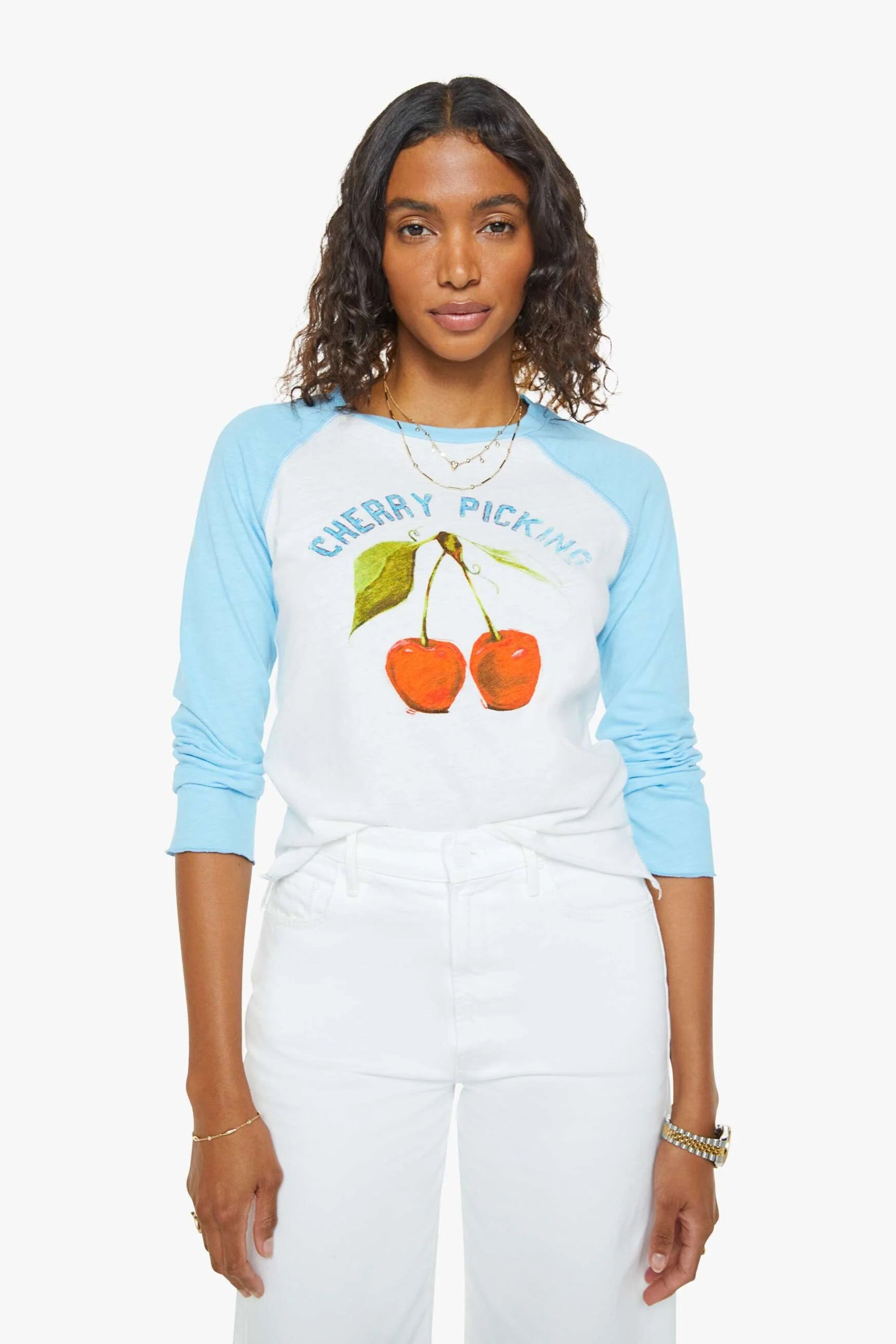 Mother Denim Sporty Concert Picking Cherries Tee | Shop Eleanor