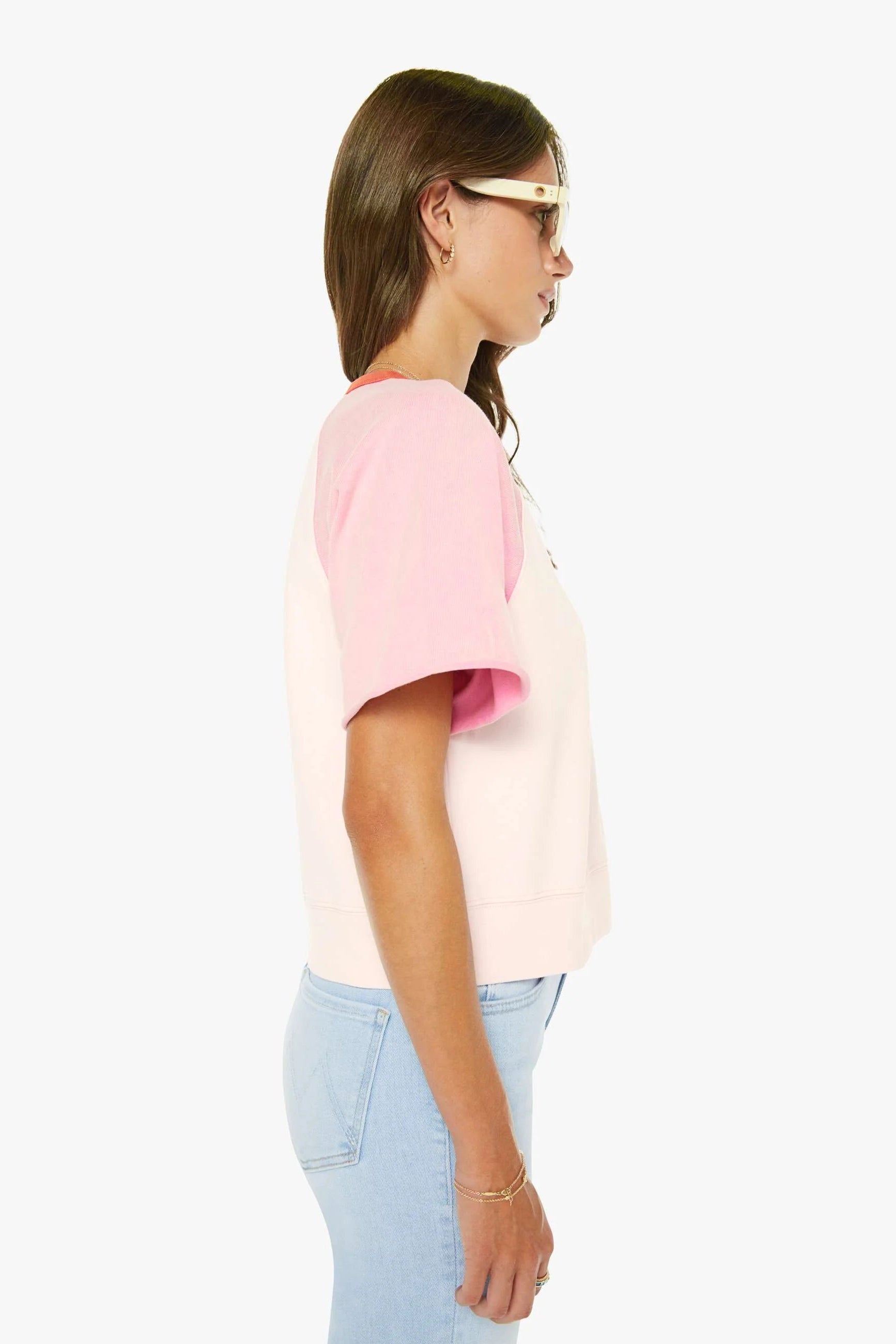 Mother Denim The Quick Dip Shirt in Rose Boom | Shop Eleanor