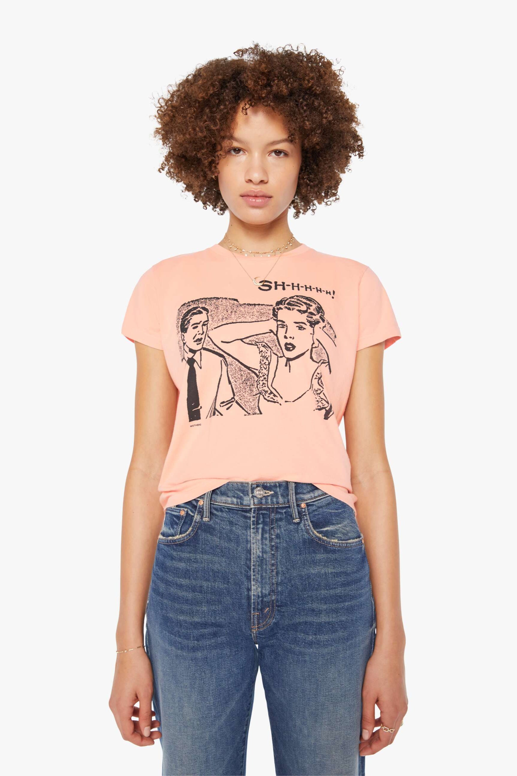Mother Boxy Goodie Goodie Tee in SHH | Shop Eleanor - Women's Designer