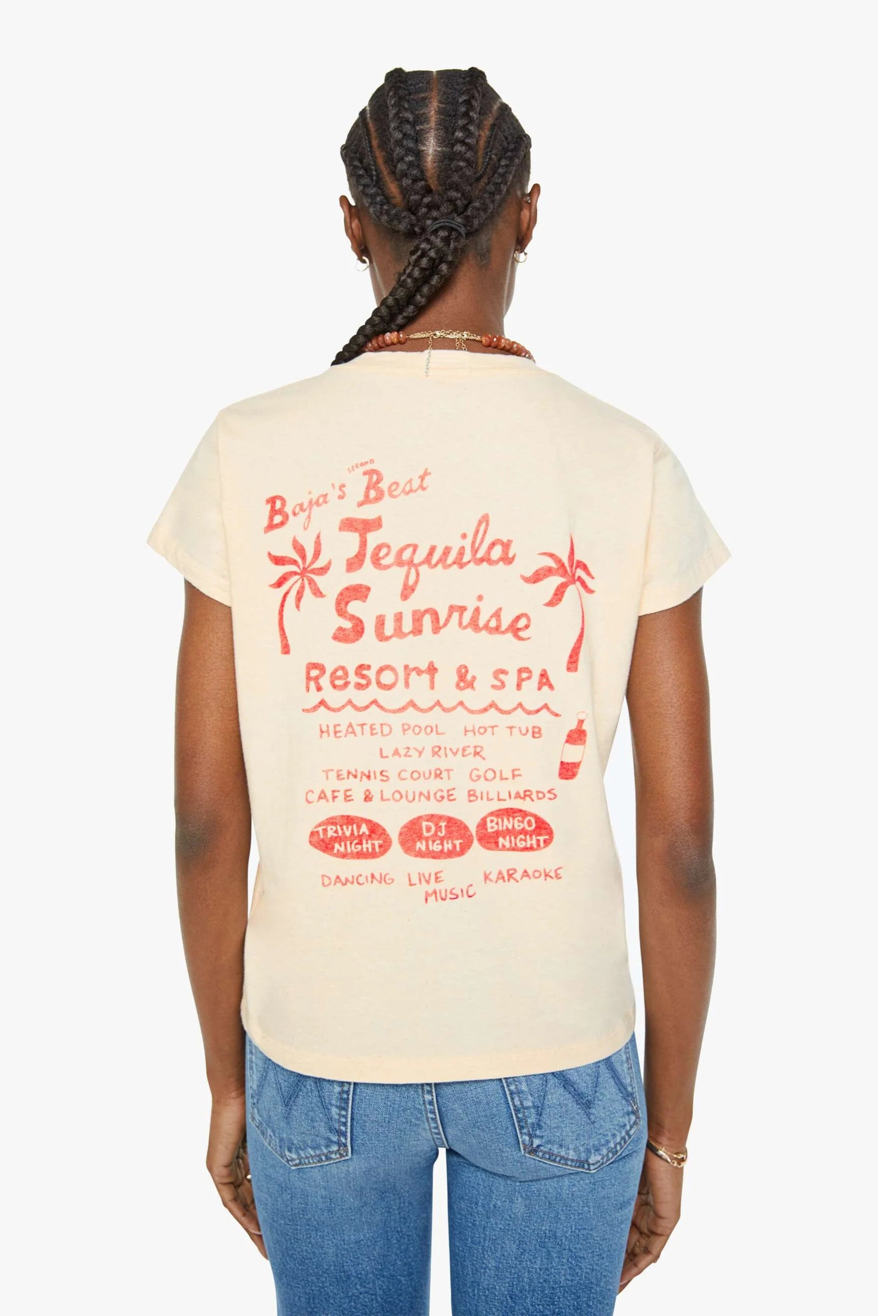 Mother Denim Boxy Goodie Goodie Tee in Tequila Sunrise | Shop Eleanor - Women's Boutique