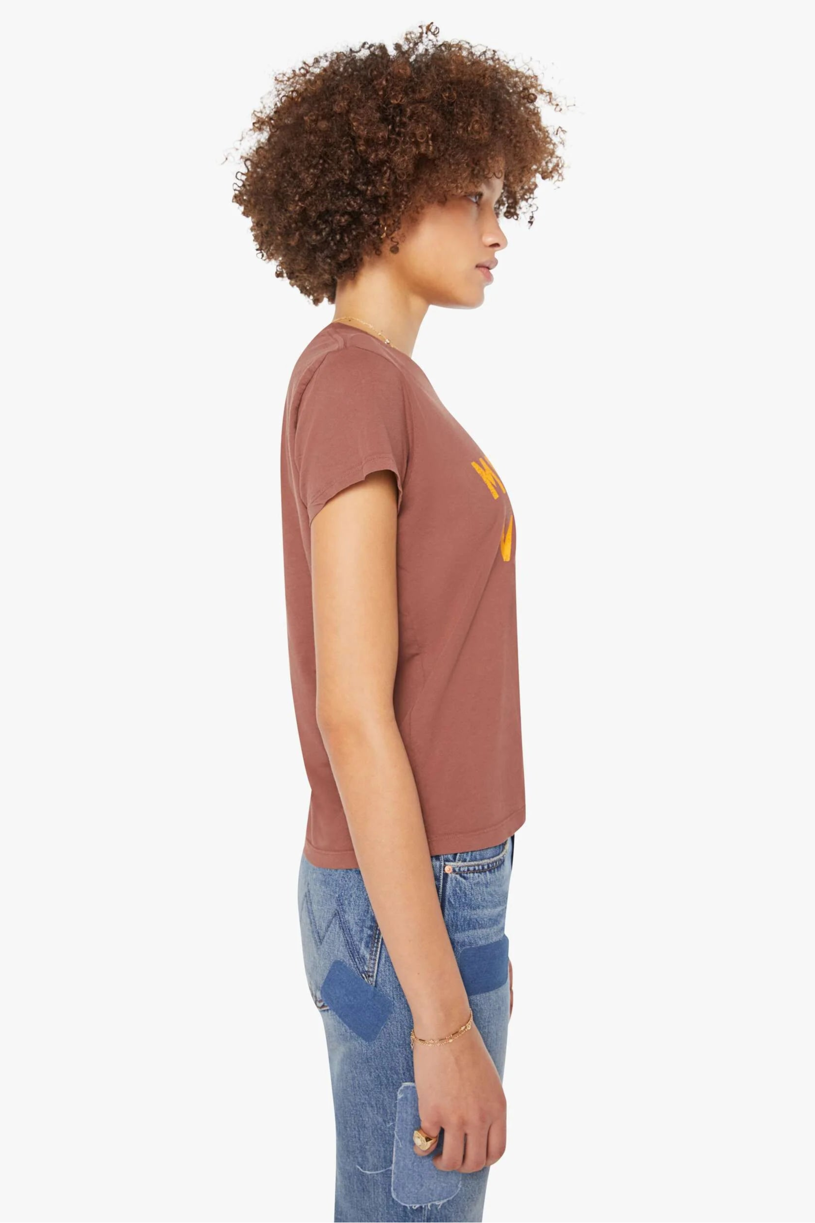 Mother Boxy Goodie Goodie Brown Graphic Tee in 1973 | Shop Eleanor - Women's Clothing Boutique near Denver