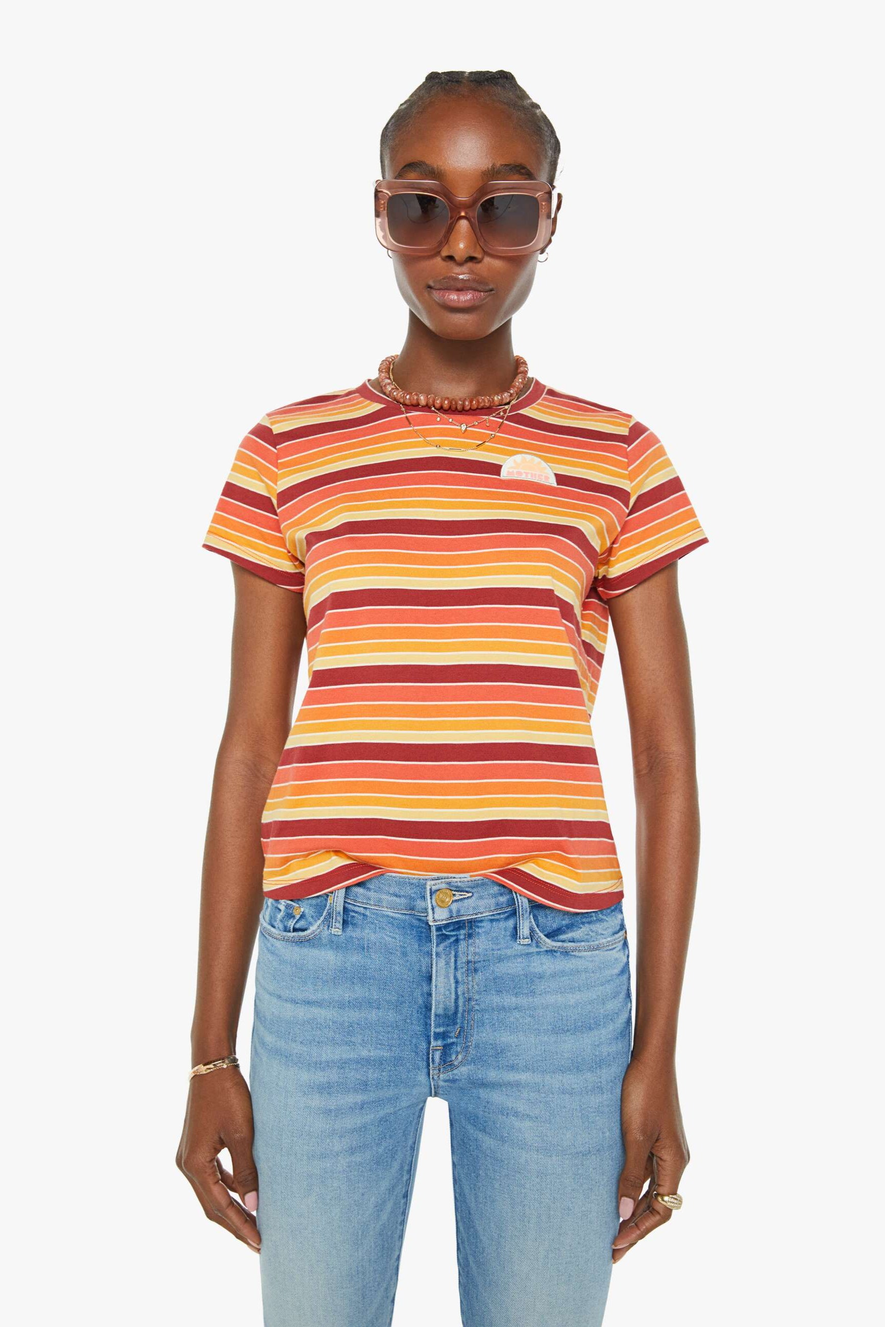 Mother Denim Lil Goodie Goodie in Fire in the Sky | Shop Eleanor