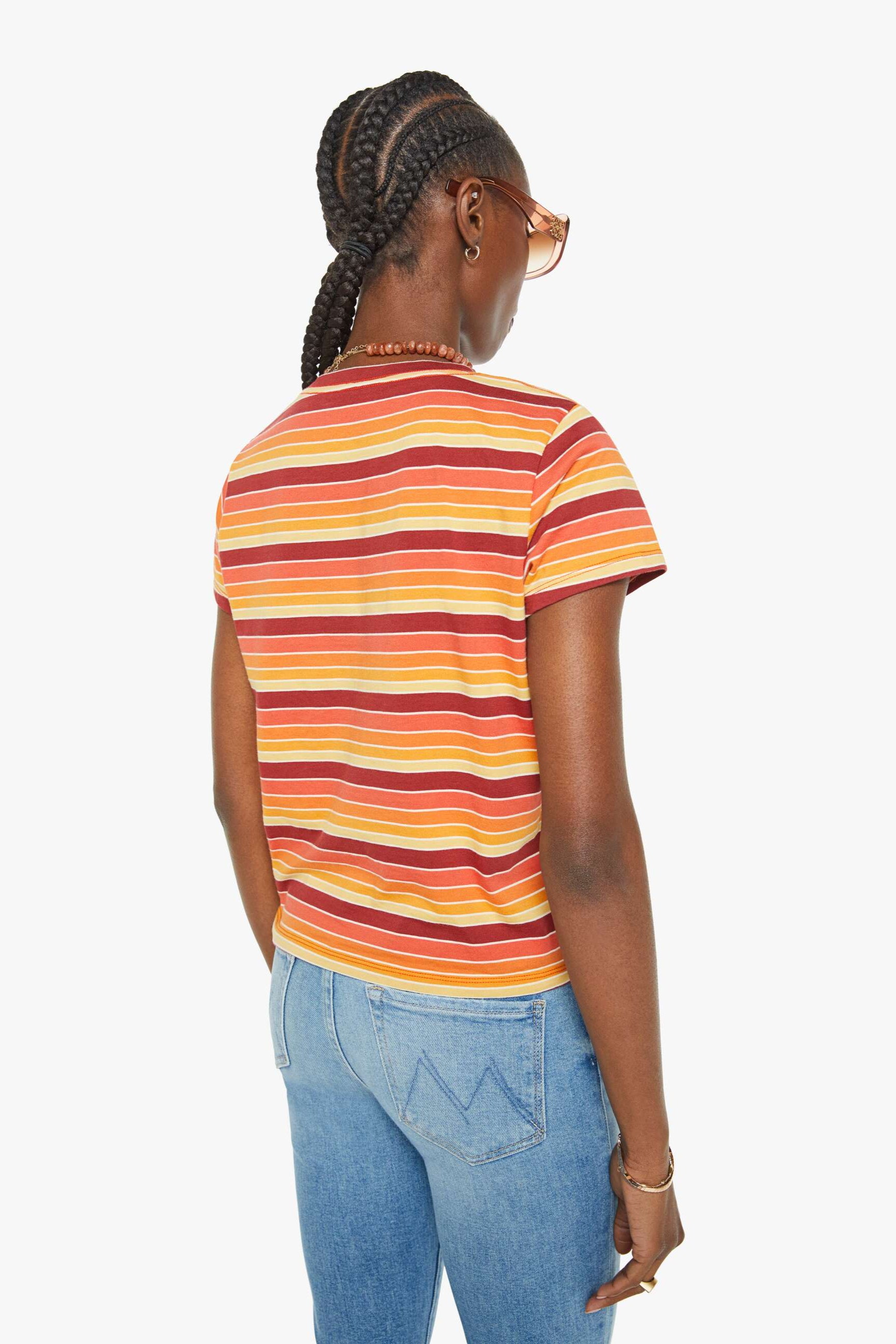 Mother Denim Lil Goodie Goodie Tee in Fire in the Sky | Shop Eleanor - Women's Luxury Boutique in Colorado