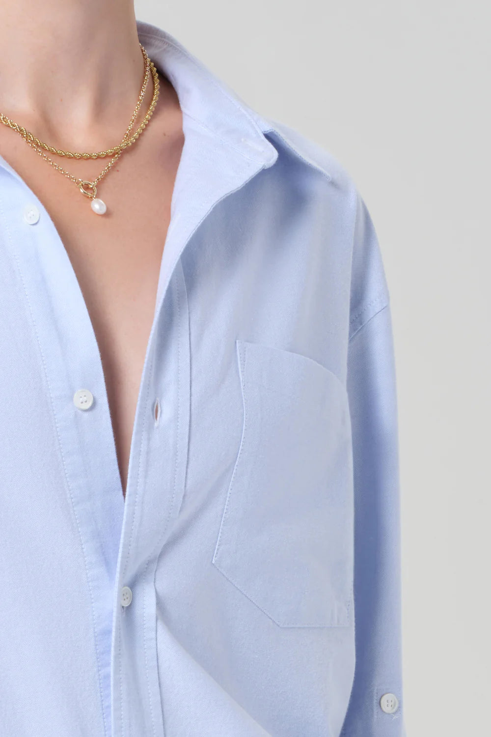 Citizens of Humanity Kayla Shirt in Blue | Shop Eleanor