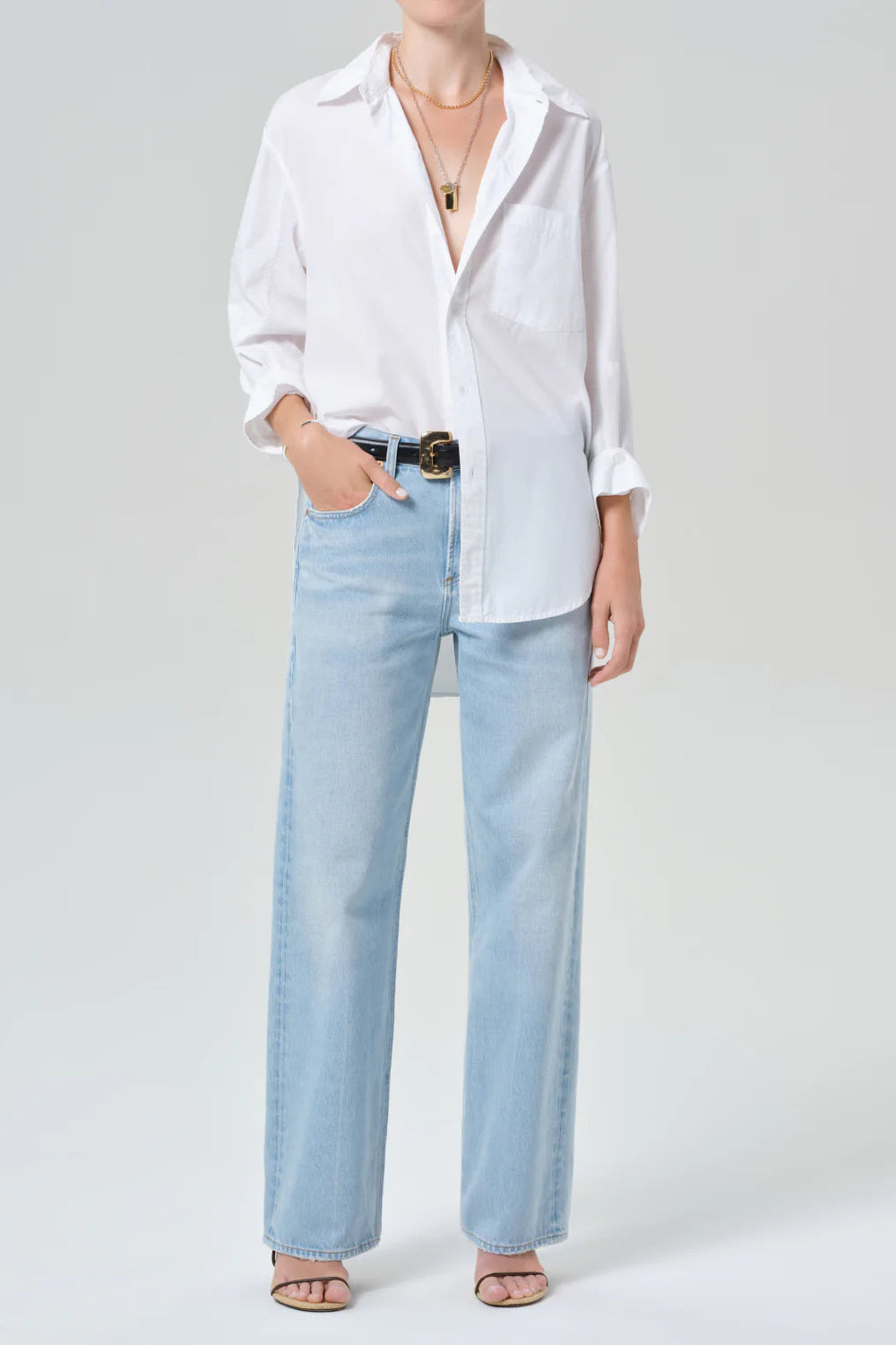 Citizens of Humanity Kayla Shirt in Optic White | Shop Eleanor