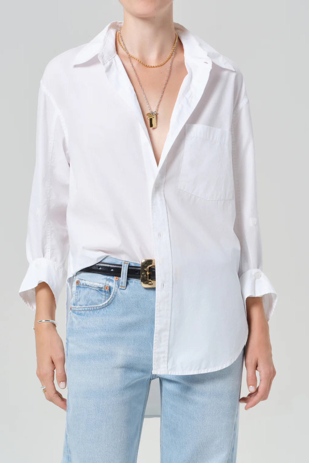 Citizens of Humanity Kayla Shirt in Optic White | Shop Eleanor