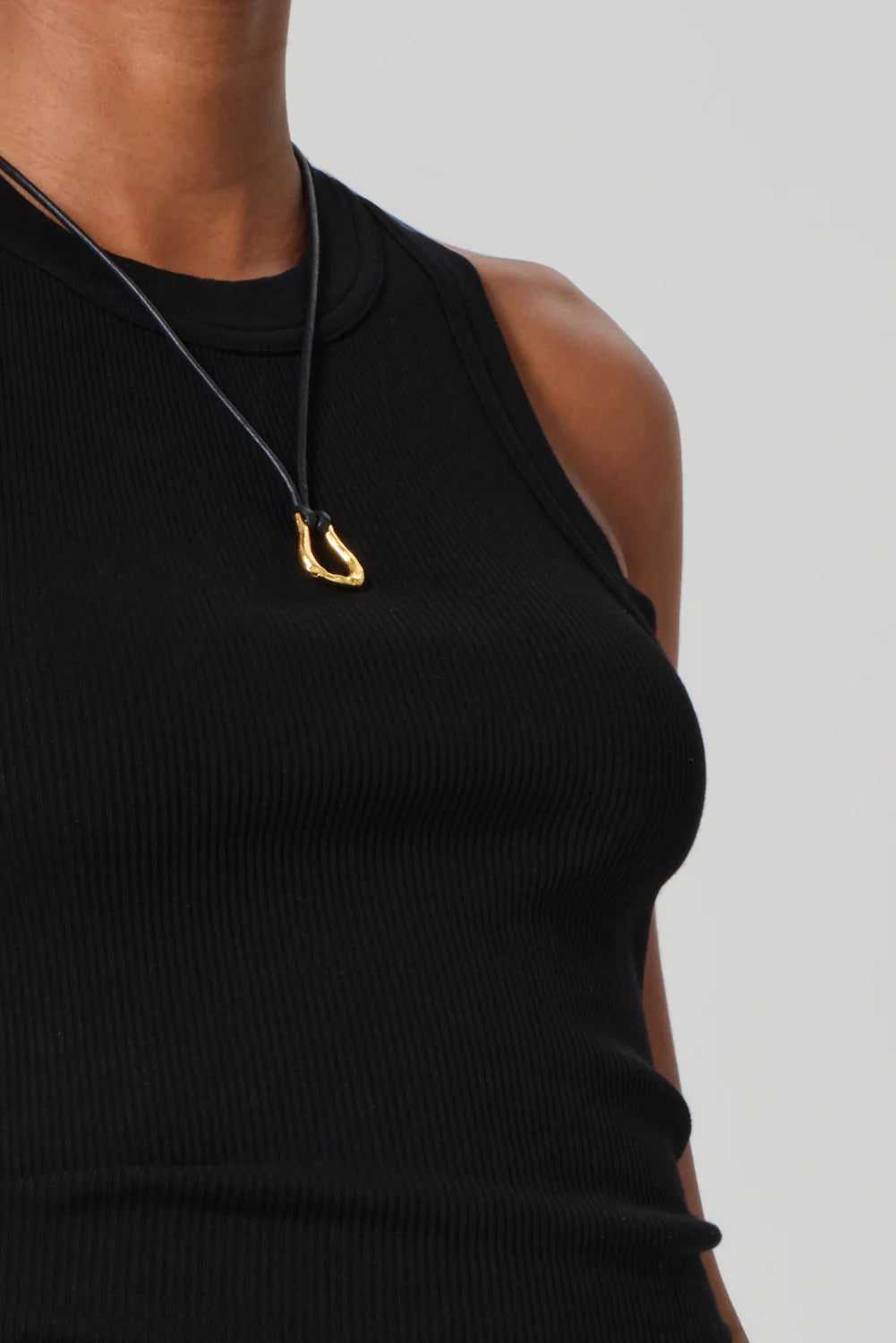 Citizens of Humanity Ribbed Cotton Isabel Tank in Black | Shop Eleanor