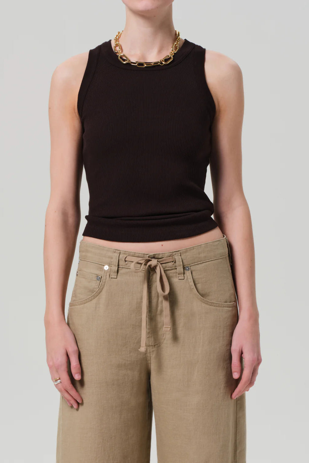Citizens of Humanity Isabel Tank in Chocolate | Shop Eleanor