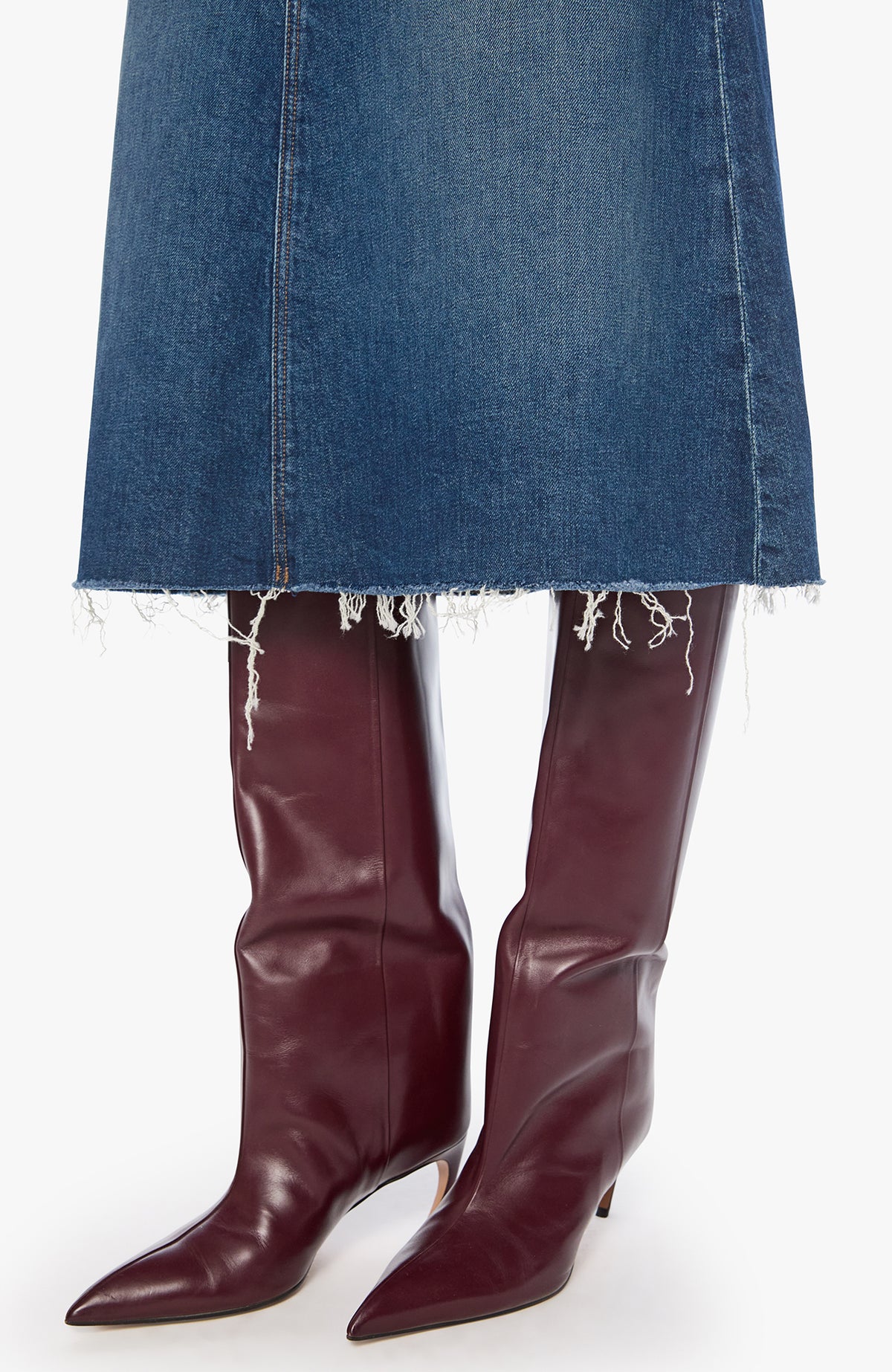 Circle Midi Fray Skirt in Buckaroo | Shop Eleanor 