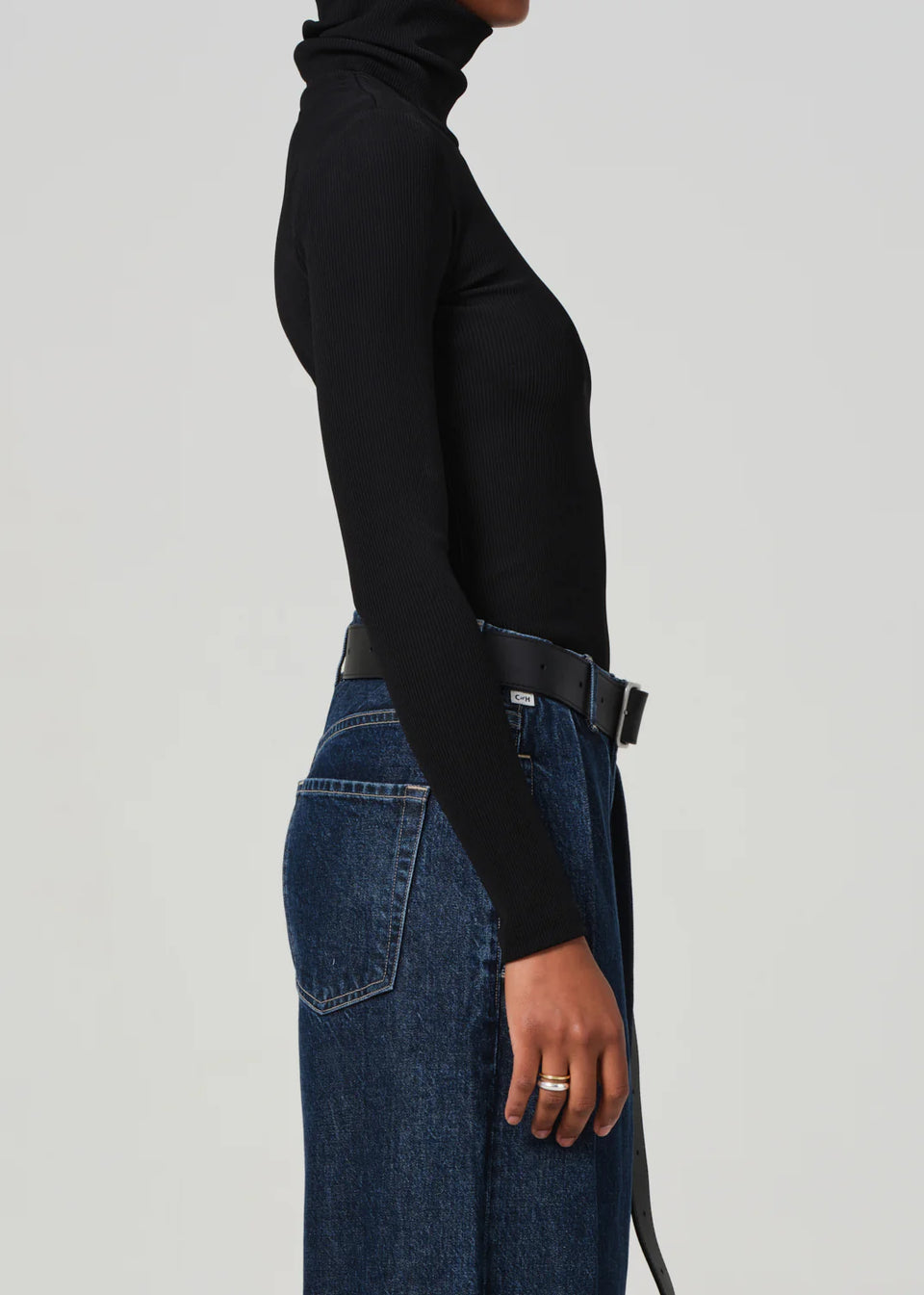 Citizens of Humanity Caradene Turtleneck in Black | Shop Eleanor