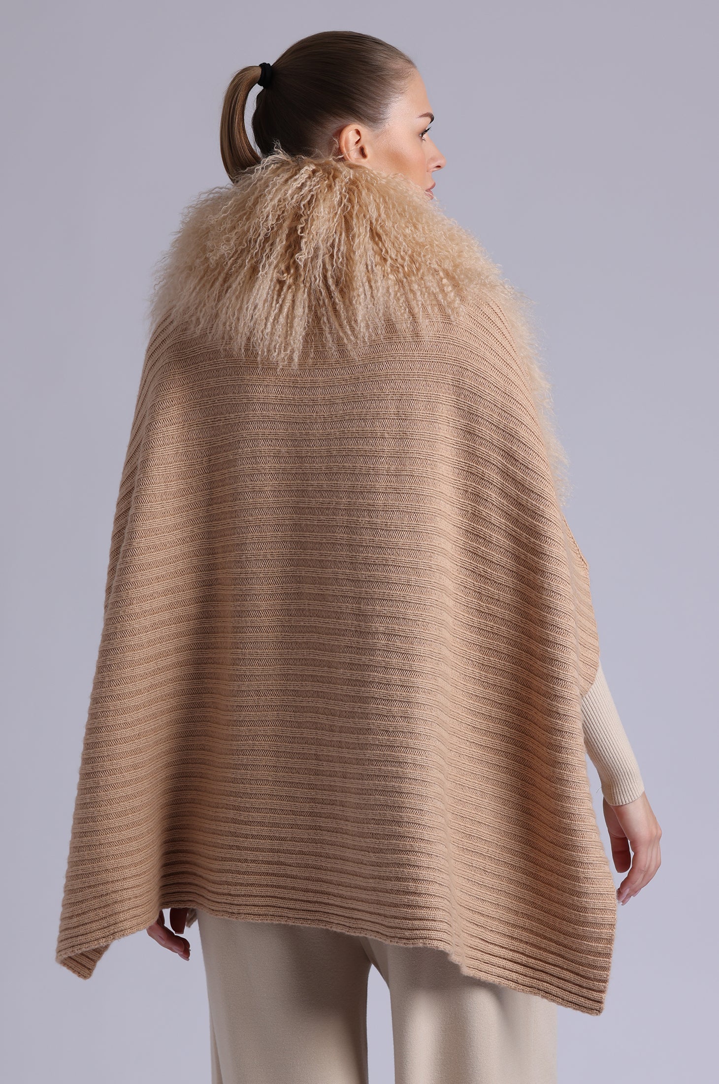 Minnie Rose Mongolian Fur Cape | Shop Eleanor - Women's Apparel