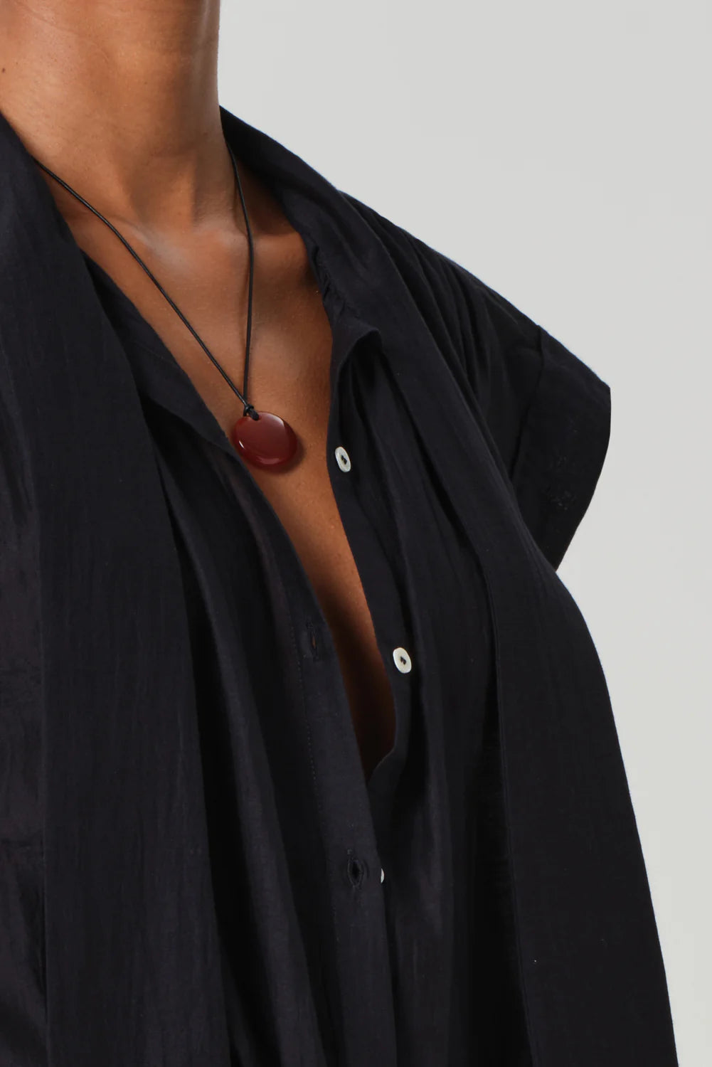 Citizens of Humanity Penny Cap SLeeve Blouse in Black | Shop Eleanor