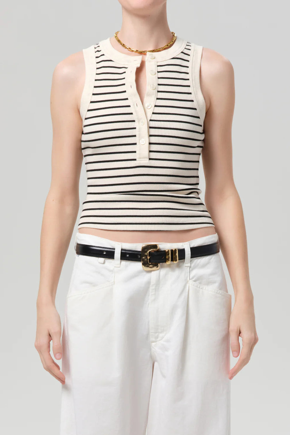 Citizens of Humanity Caralyn Tank in Quartz Stripe | Shop Eleanor