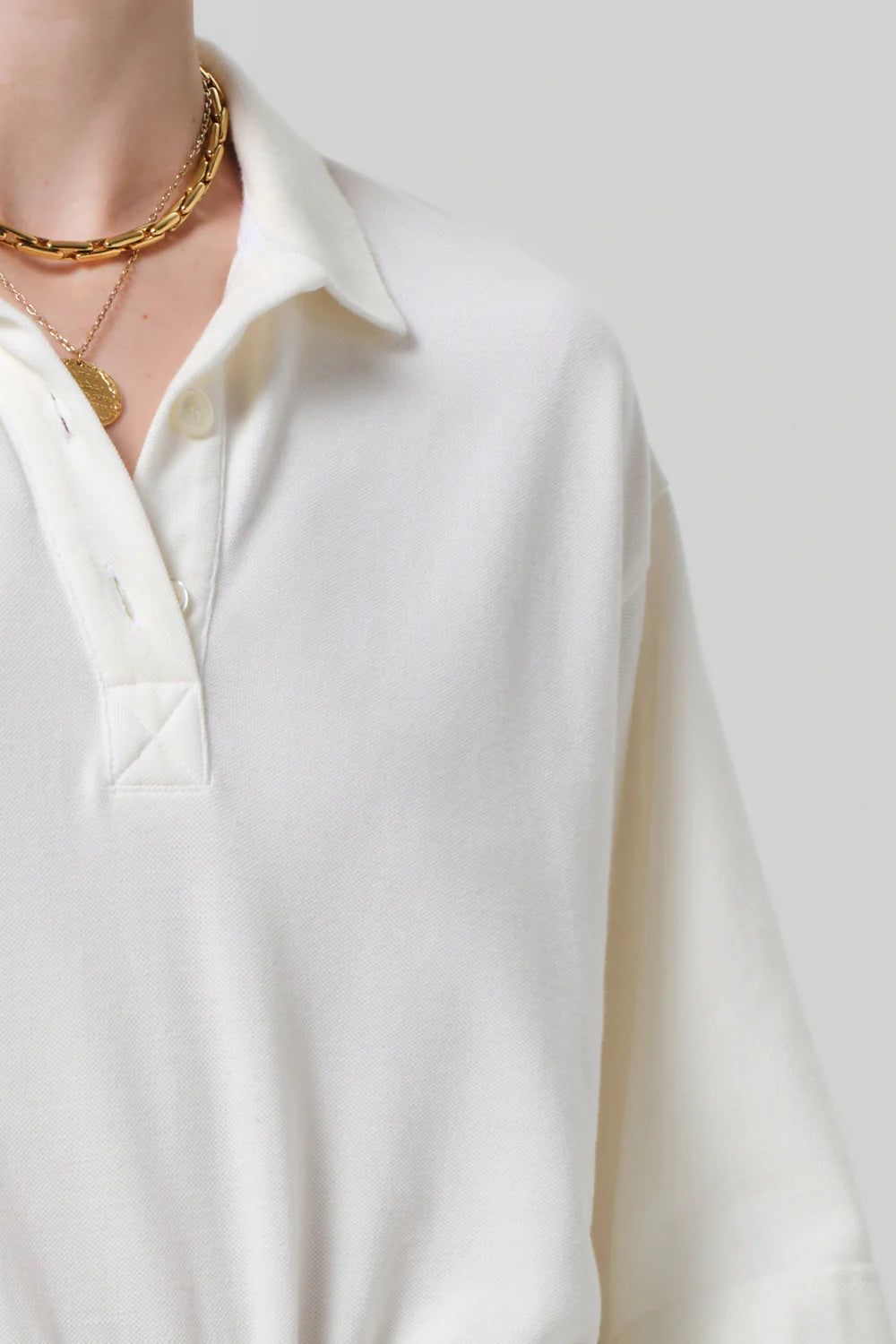 Citizens of Humanity Lowen Half Sleeve Polo in Pashmina | Shop Eleanor