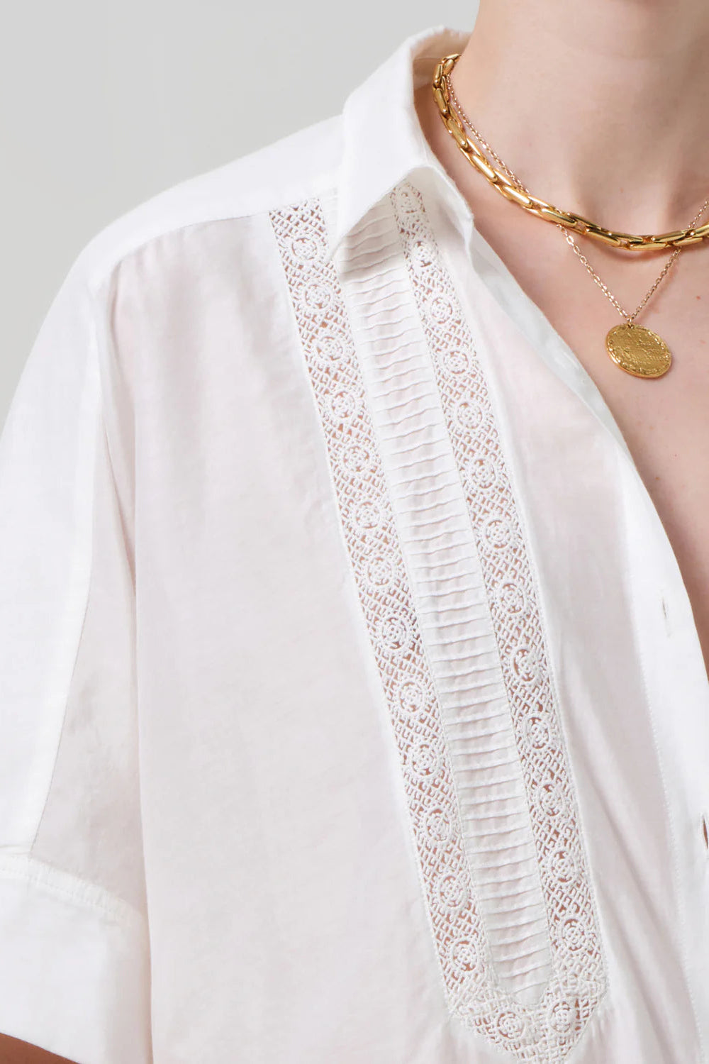 Citizens of Humanity Claire Shirt in Lace White | Shop Eleanor