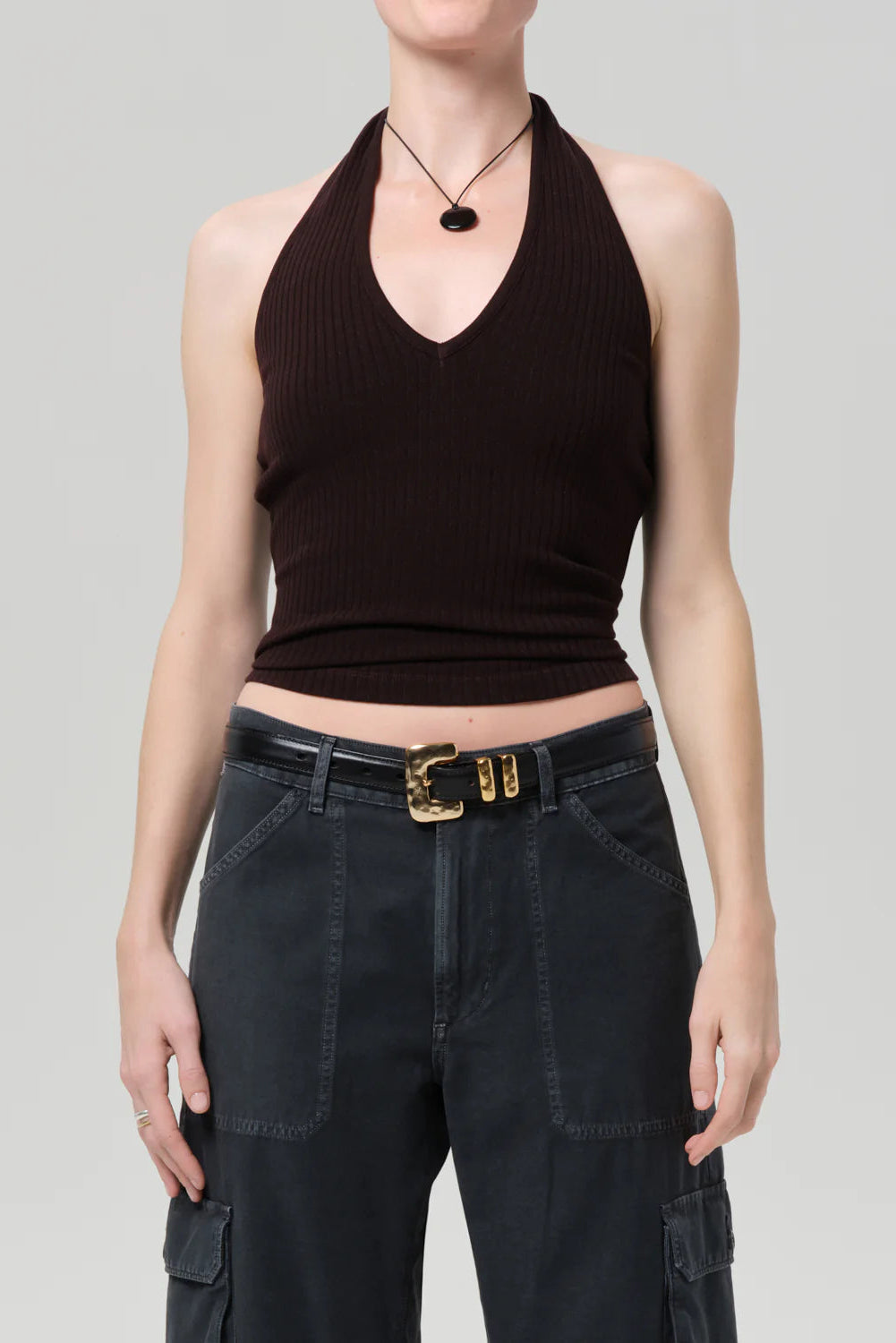 Citizens of Humanity Thea Halter in Chocolate | Shop Eleanor
