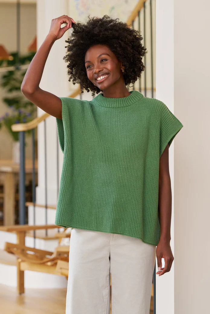 Frank & Eileen Montecito Sweater Vest in Eucalyptus | Shop Eleanor - Women's Designer Clothing Boutique in Louisville, CO