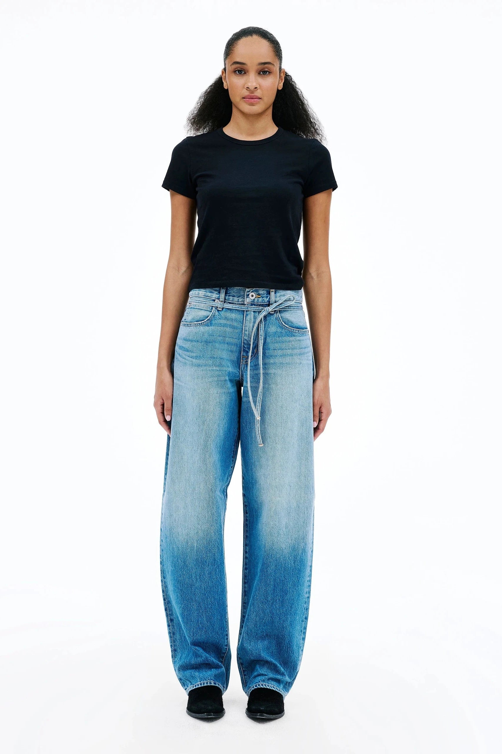 SLRVLAKE Hailey Belted Curve Jean | Shop Eleanor - Women's Denim in CO