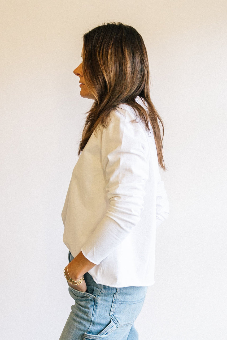 Frank & Eileen Patrick Popover Henley Side View | Shop Eleanor 