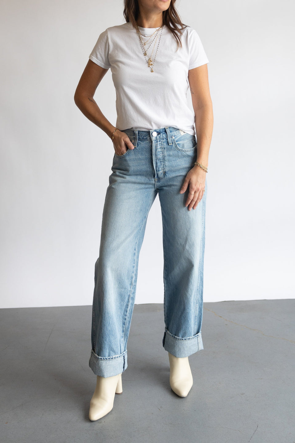 AMO Sonia Cuffed Jean in Adulation | Shop Eleanor 