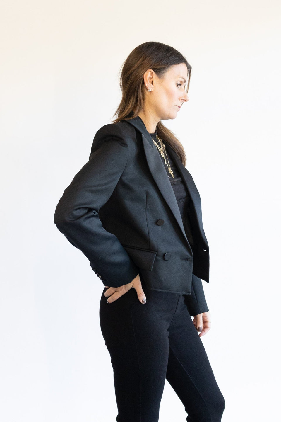 Maria Cher Macon Cande Short Blazer Side View | Shop Eleanor