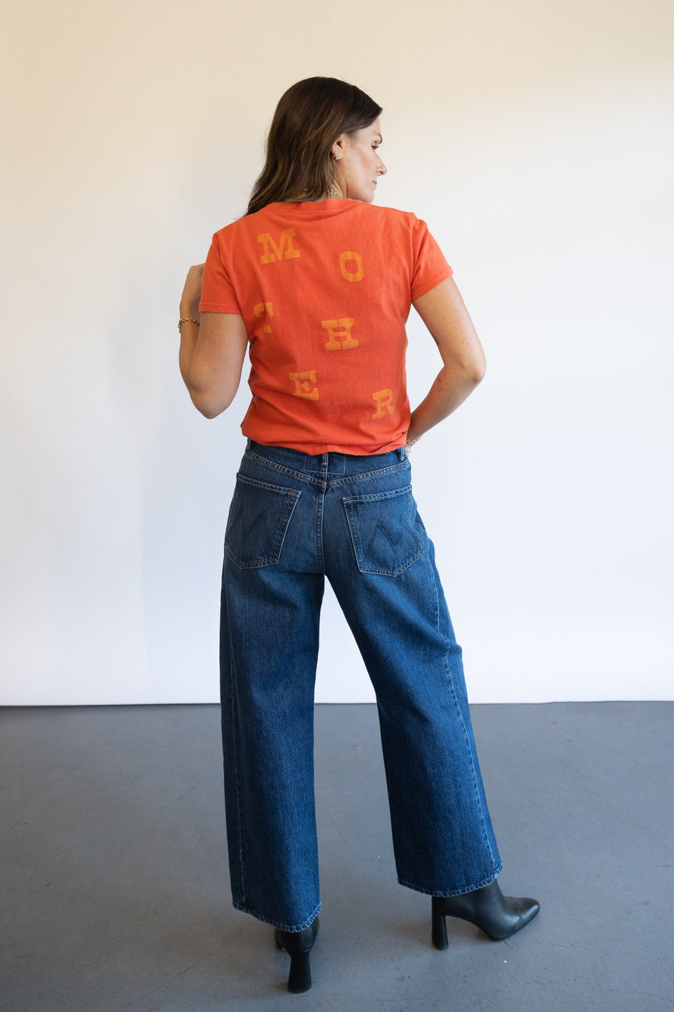 The Mother Denim Half Pipe Ankle in Did You Bring Me Anything Back View | Shop Eleanor