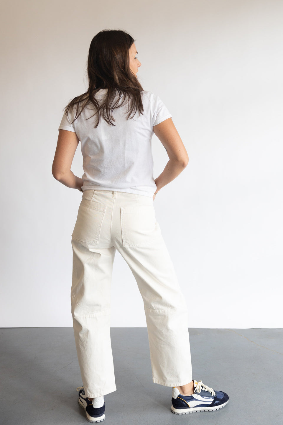 Velvet Brylie Pant in Ivory | Shop Eleanor