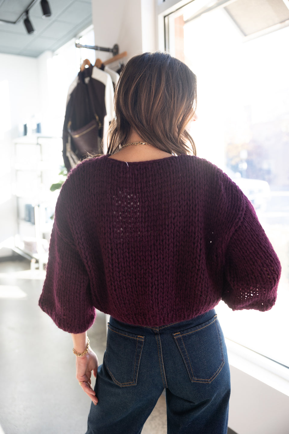 Maiami Alpaca Short Sleeve Cardigan