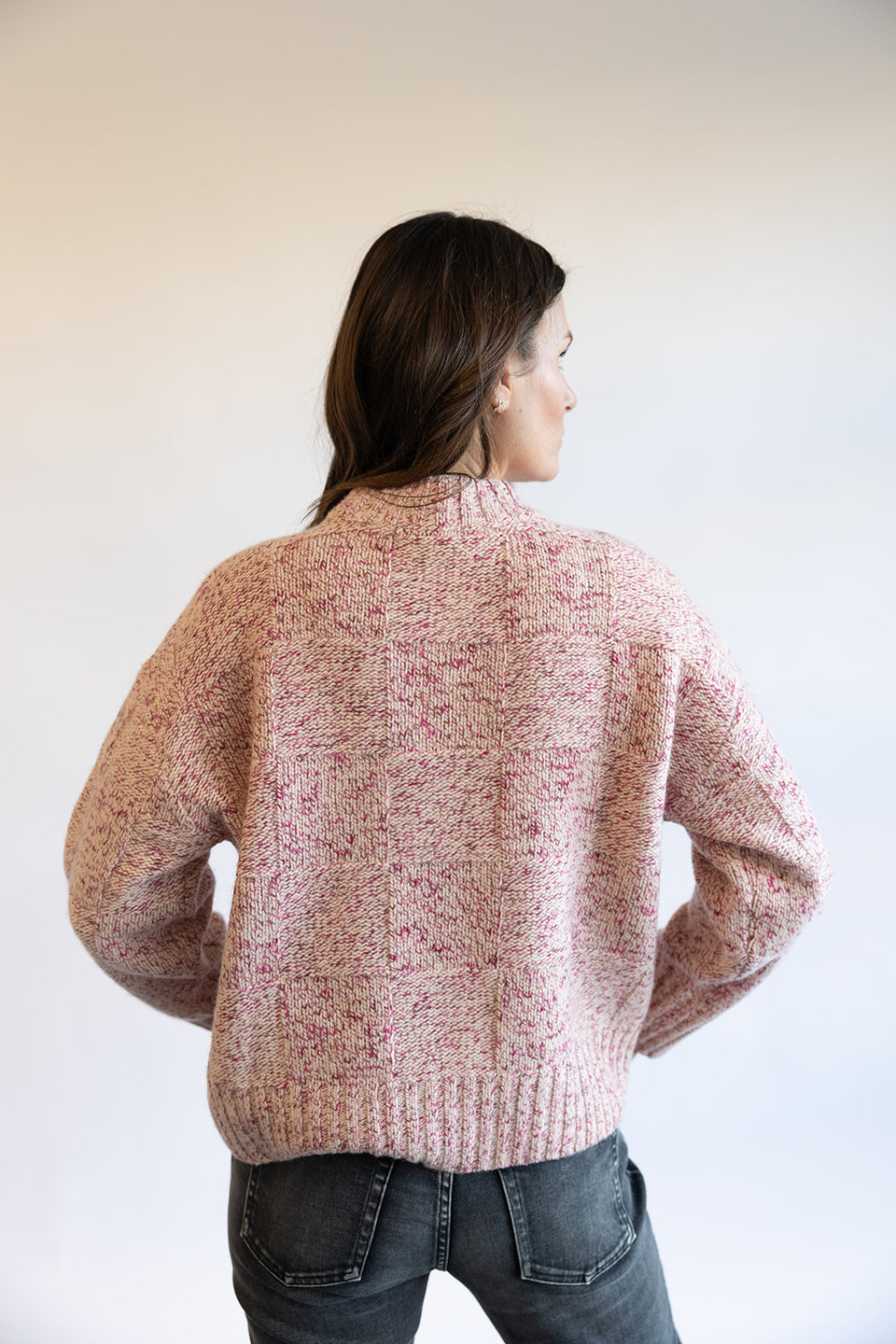 Rails Rio Sweater in Rose Back View | Shop Eleanor