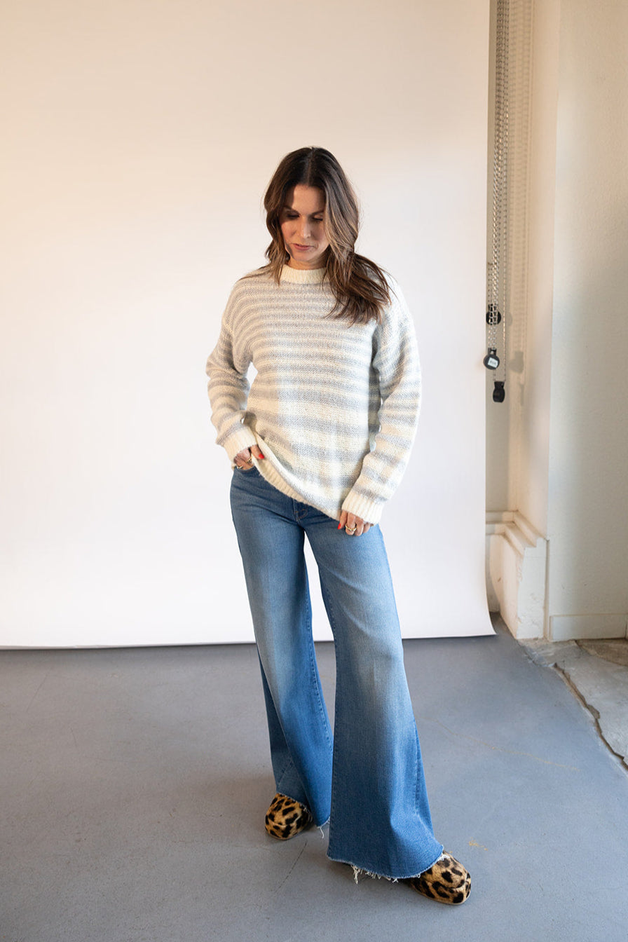 Sanctuary Fuzzy Tunic Stripe Sweater | Shop Eleanor