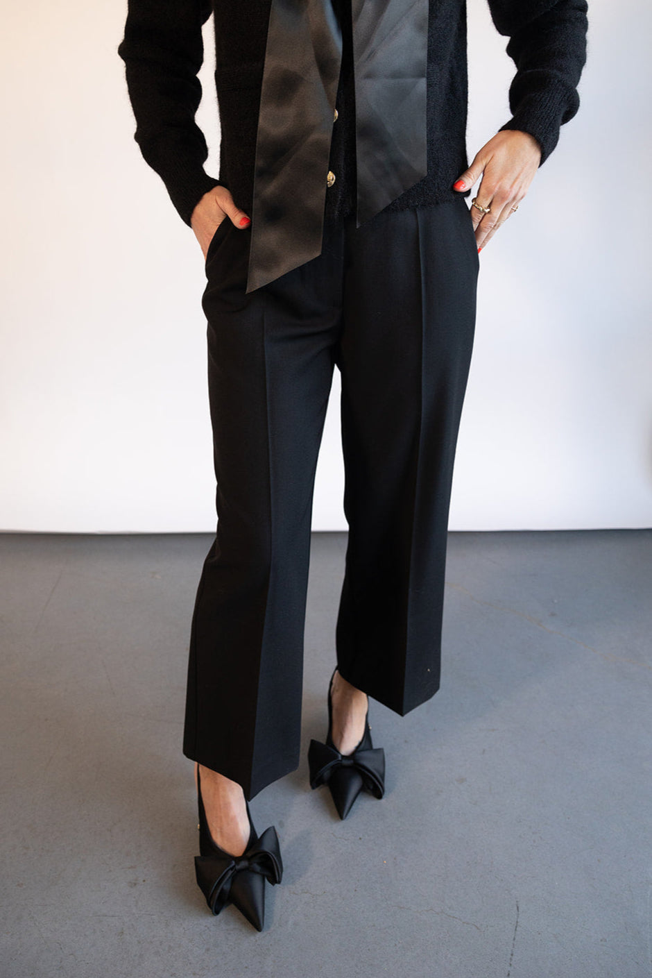 Anine Bing Louisa Trouser in Black | Shop Eleanor