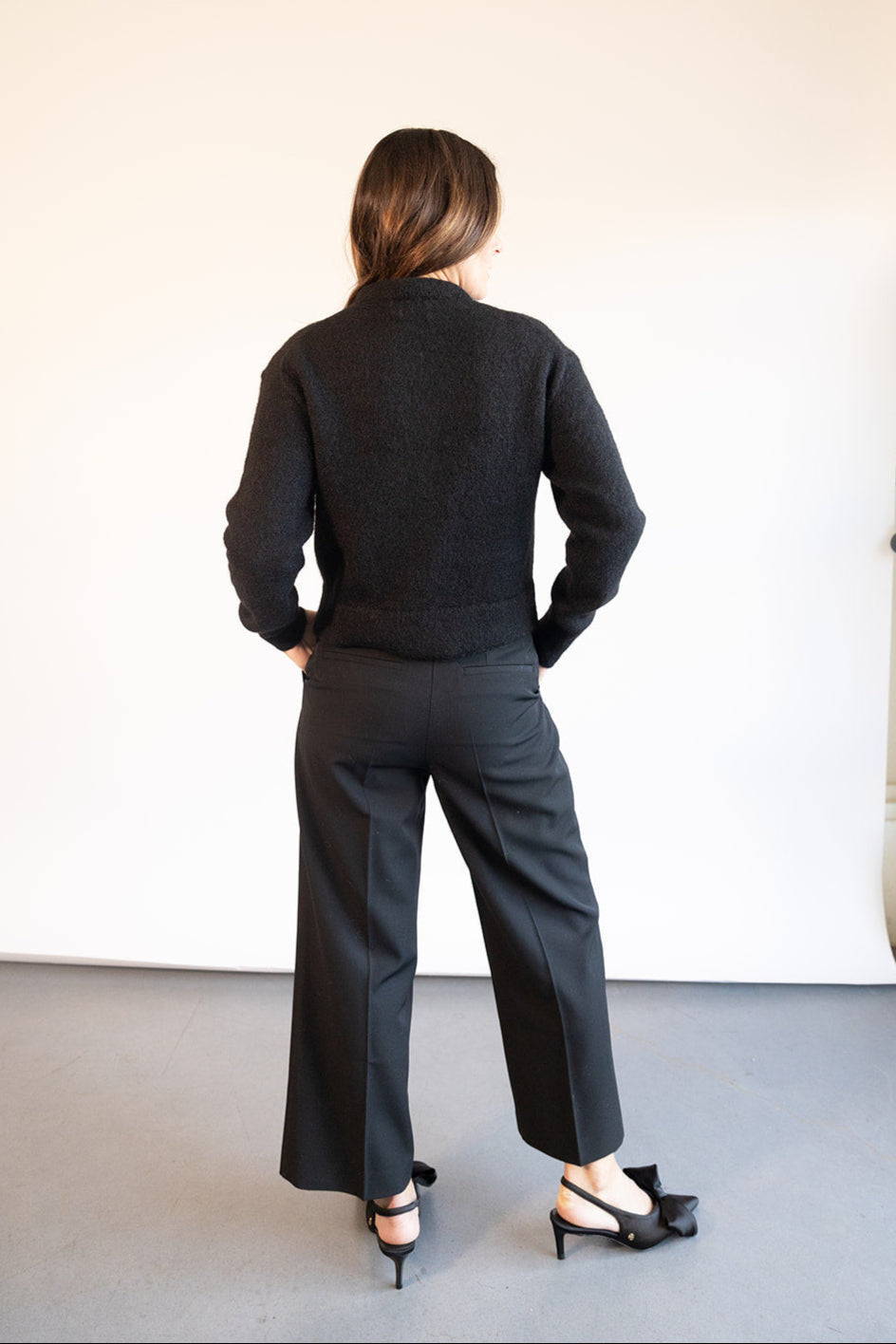 Anine Bing Louisa Trouser in Black | Shop Eleanor