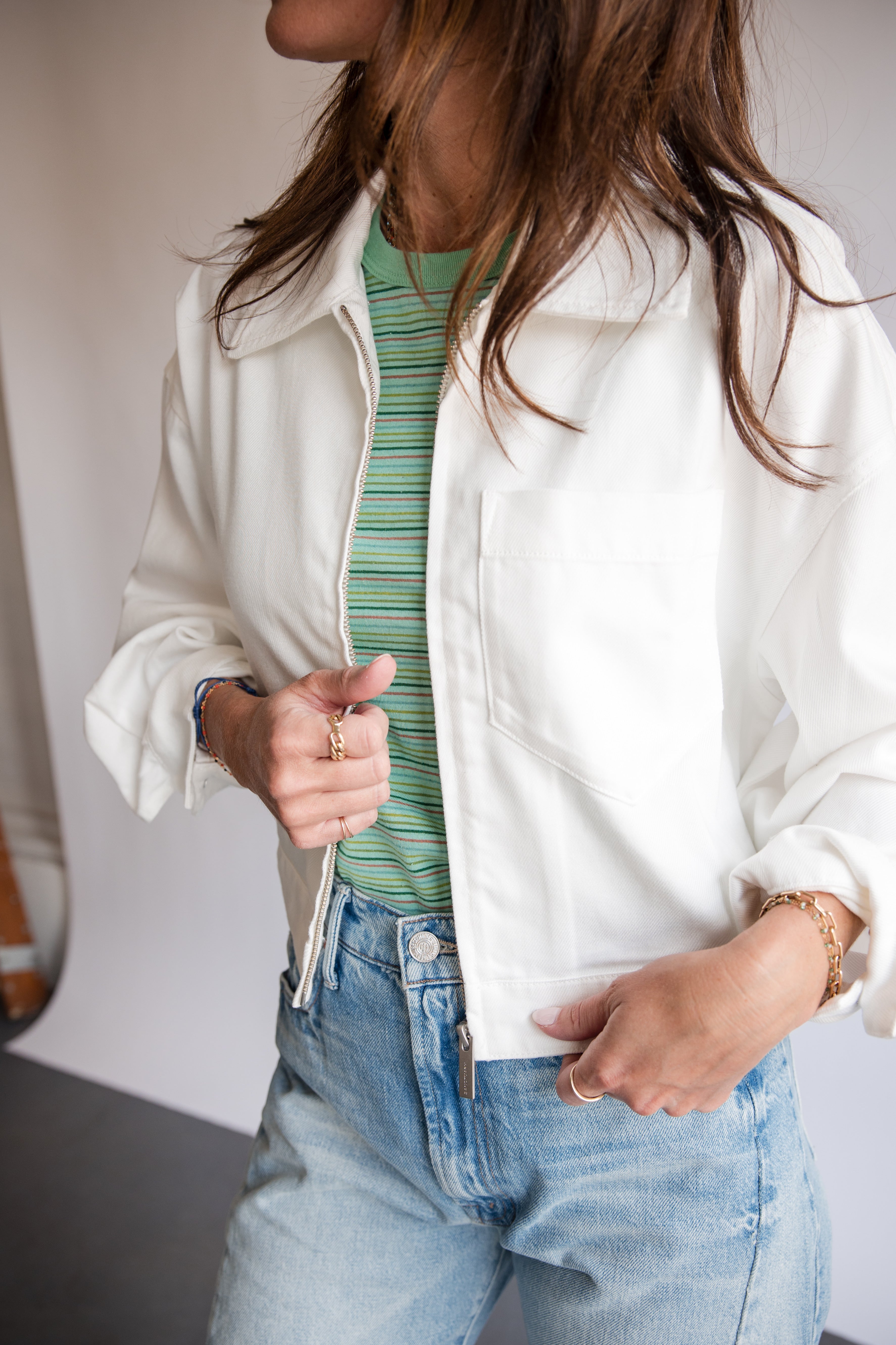Sanctuary Paper Boy Jacket in Bleached White | Shop Eleanor