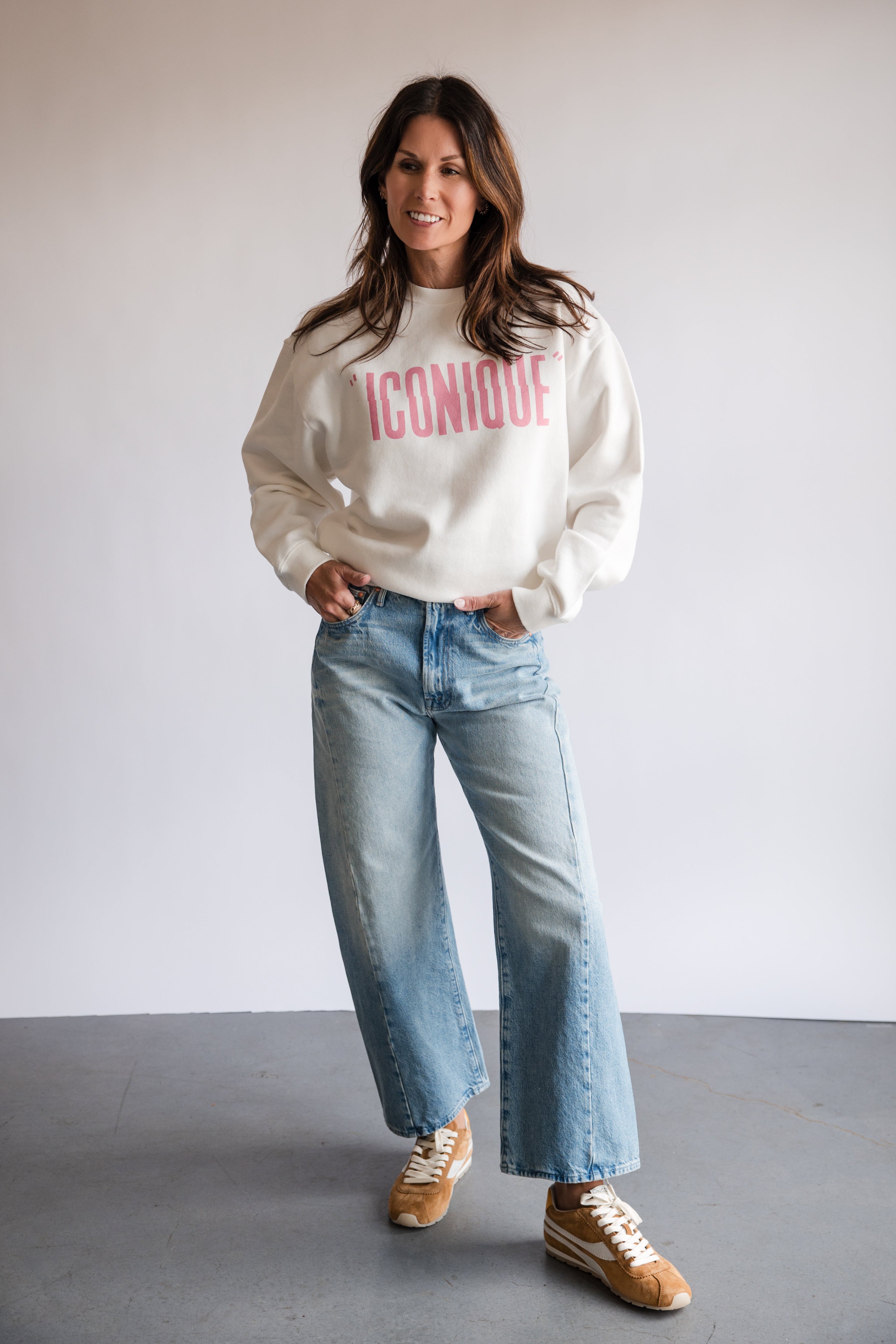 Clare V. Oversized Sweatshirt in Iconique | Shop Eleanor
