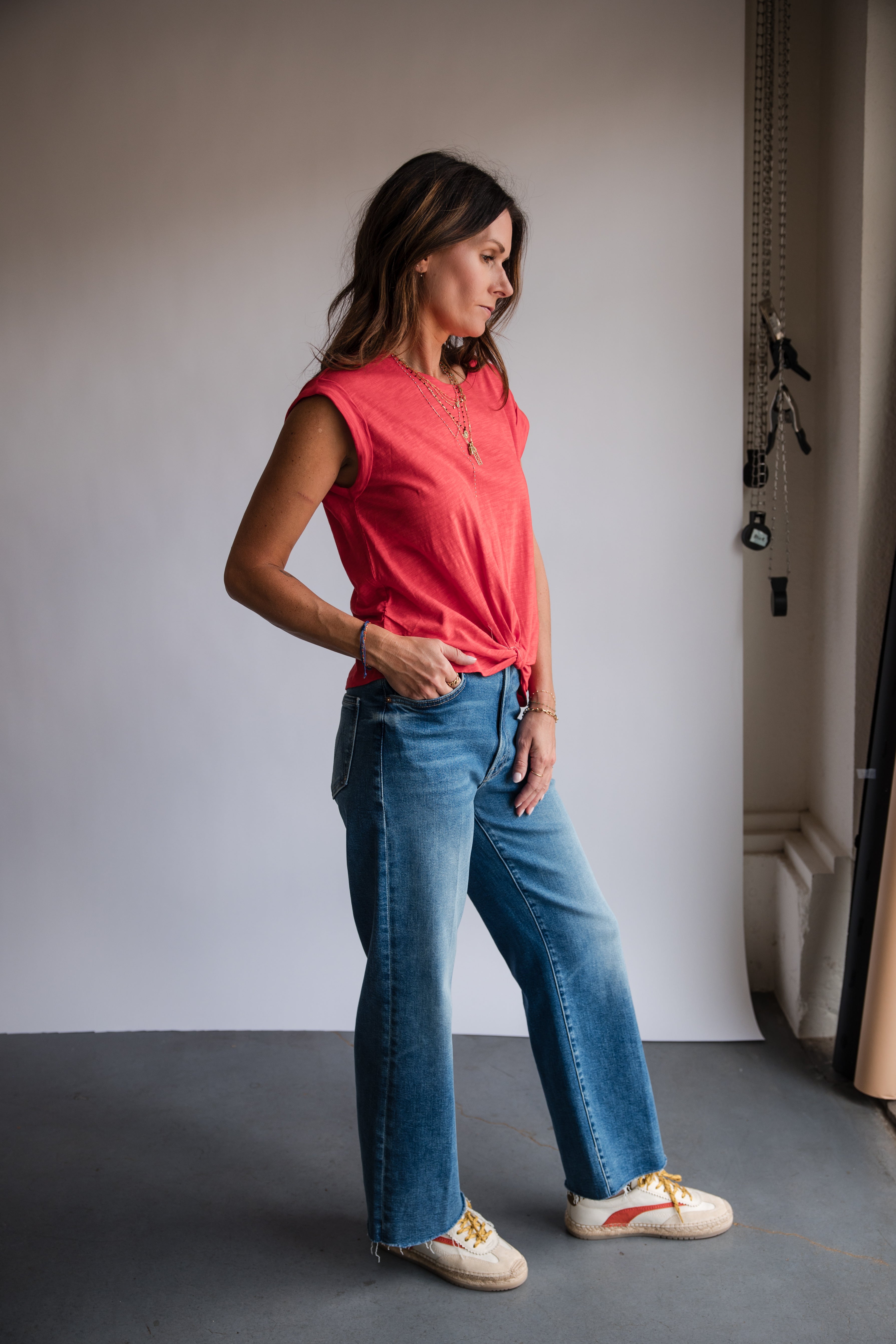 Mother Denim Maven Ankle Fray Stretch Jean in Bitchin' | Shop Eleanor