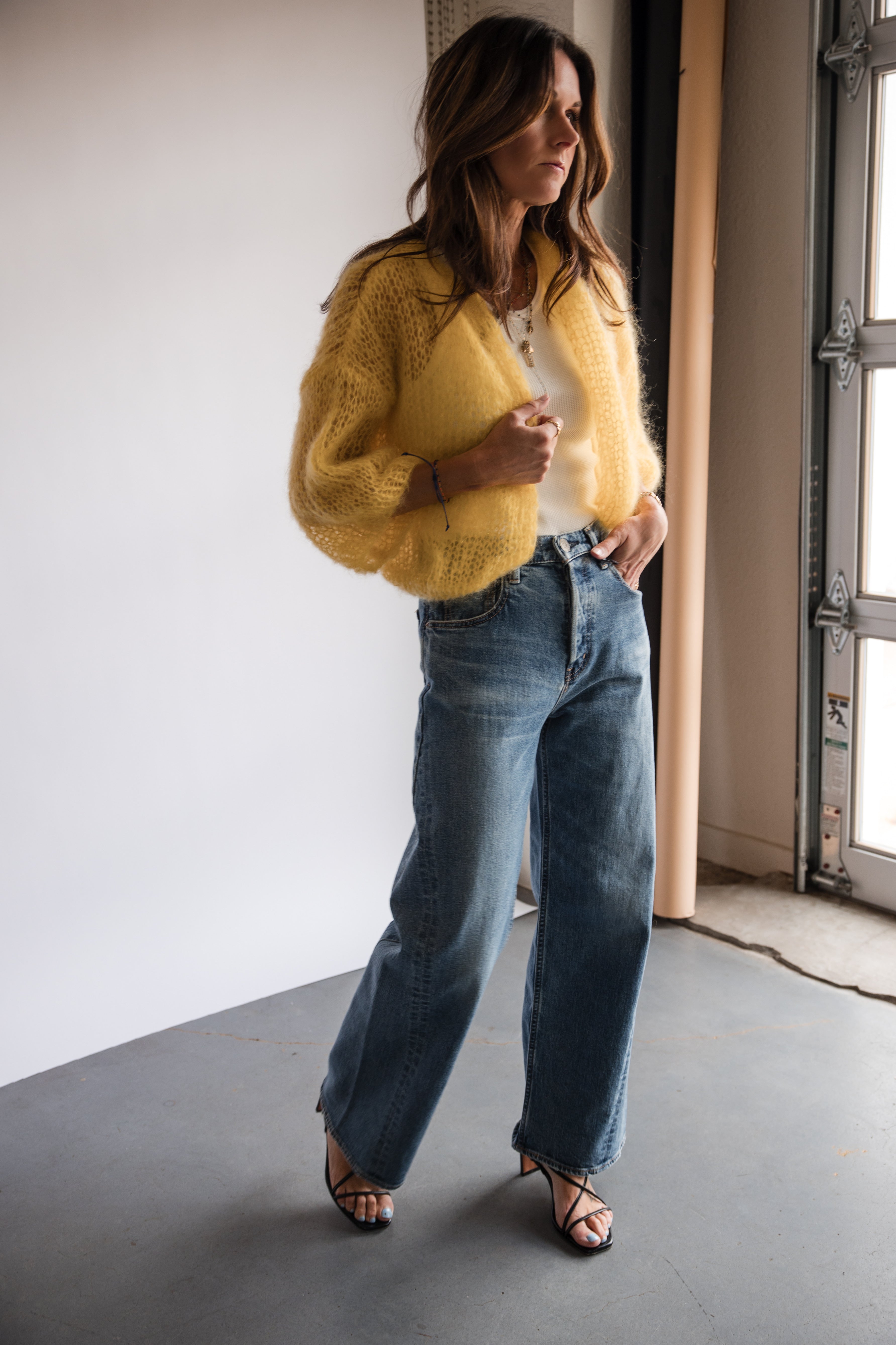Moussy Salisbury Relaxed Wide Leg Denim Jeans in Blue | Shop Eleanor
