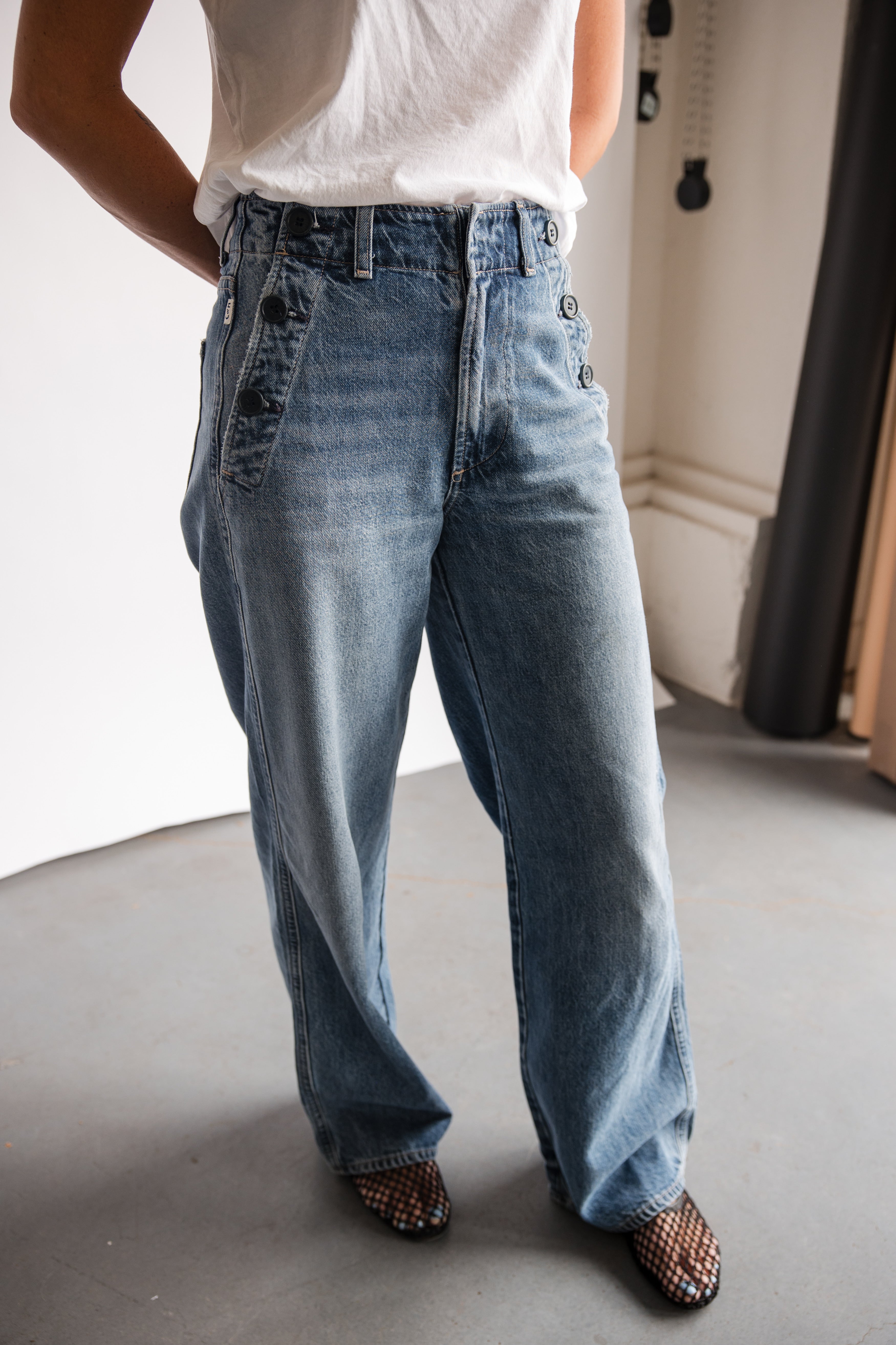 Citizens of Humanity Boardwalk Denim Trouser in Jete | Shop Eleanor