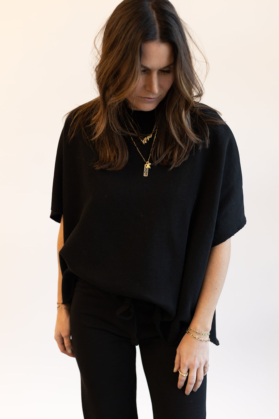 Frank & Eileen Audrey Funnel Capelet in Black | Shop Eleanor