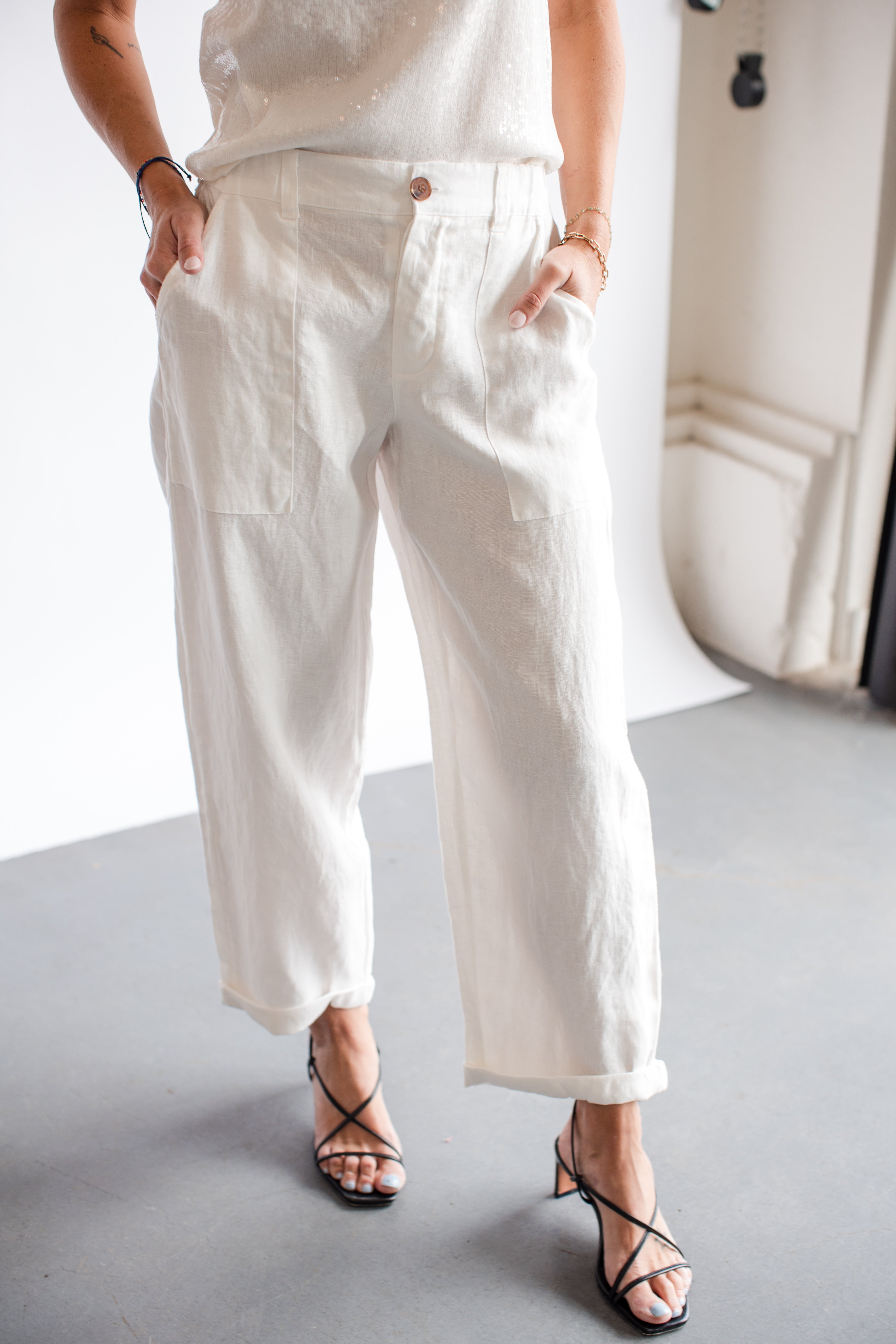 Sanctuary Lightweight Linen Cruiser Trouser | Shop Eleanor